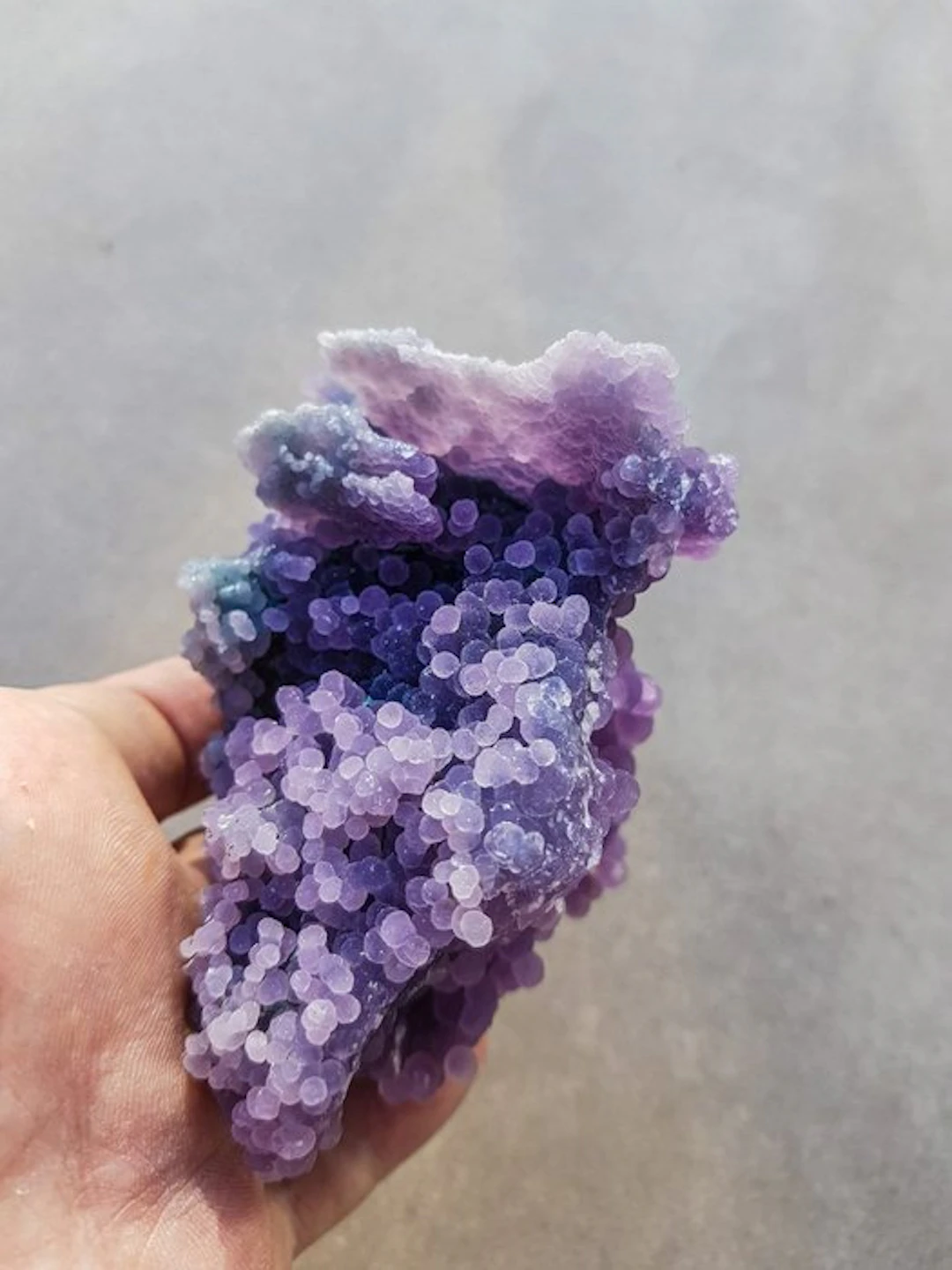 HQ Grape Agate Lavender Crystal Cluster Crystal cluster...