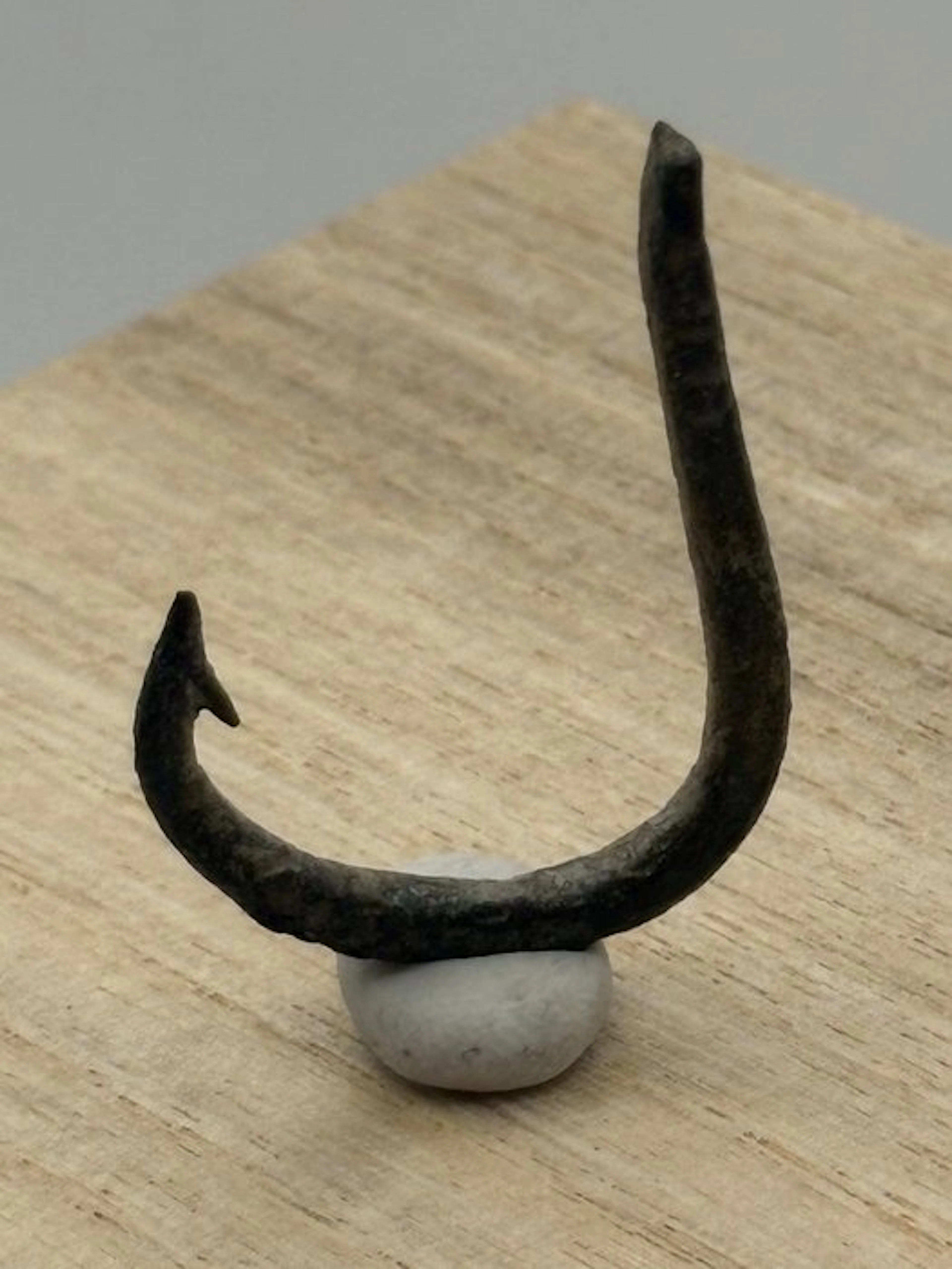 Ancient Roman Bronze Fish hook - 38 mm (No reserve price)