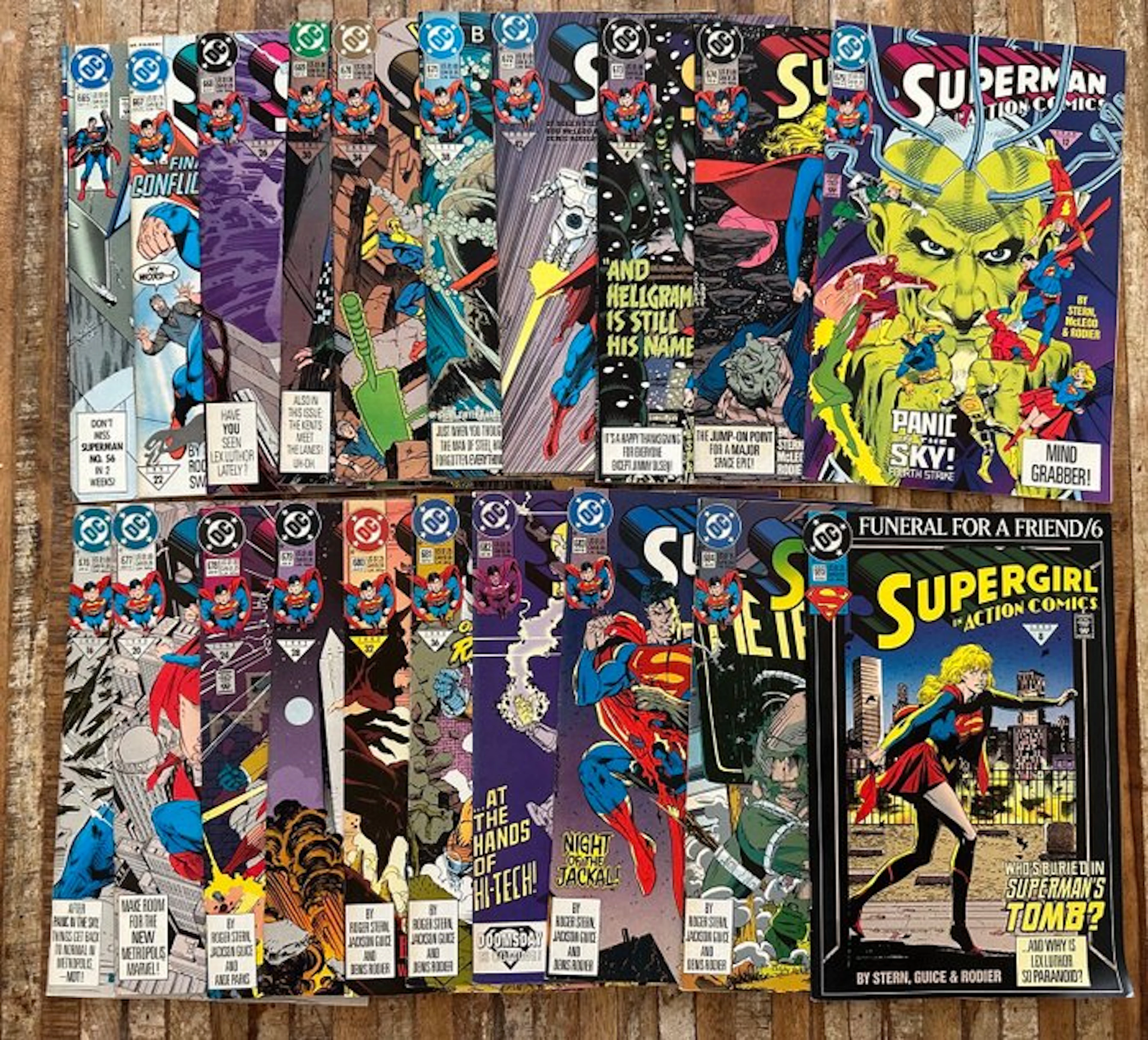 Action Comics #665 à #686 - NO RESERVE - 20 Comic...