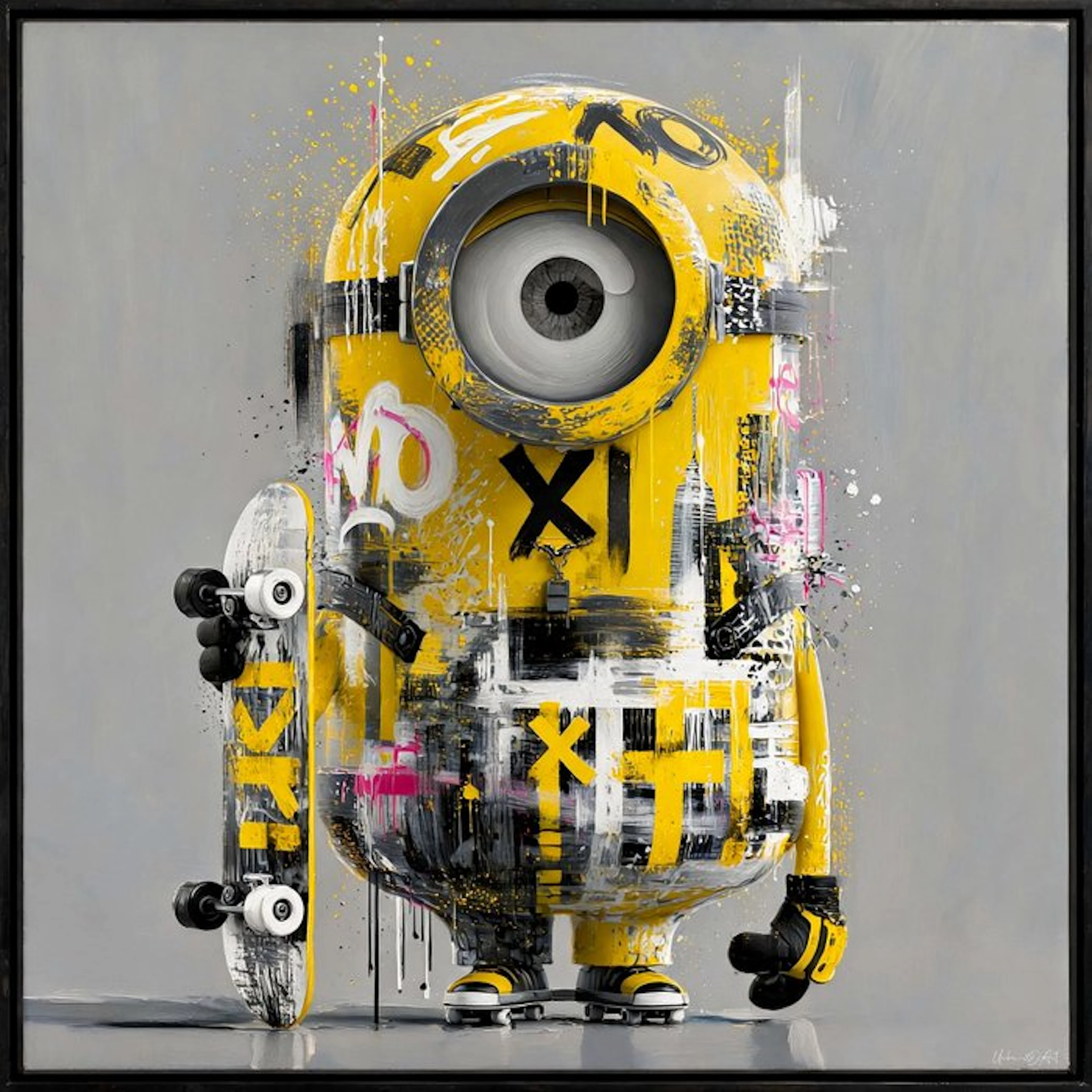 Urban3DArt (1971) - Minion Skater Graf Limited Edition Art numérique mixte