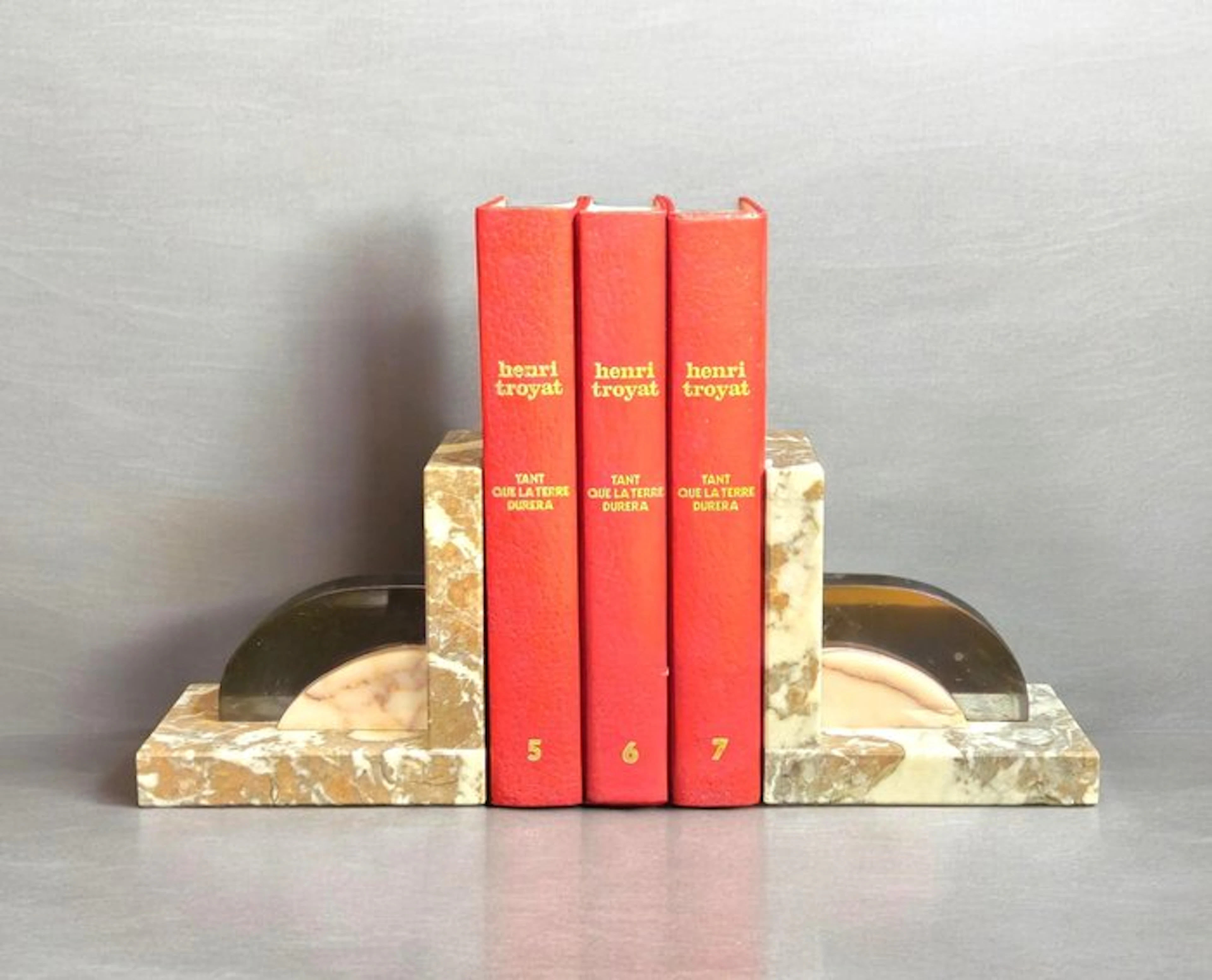 Bookends (2) - Marble, Onyx