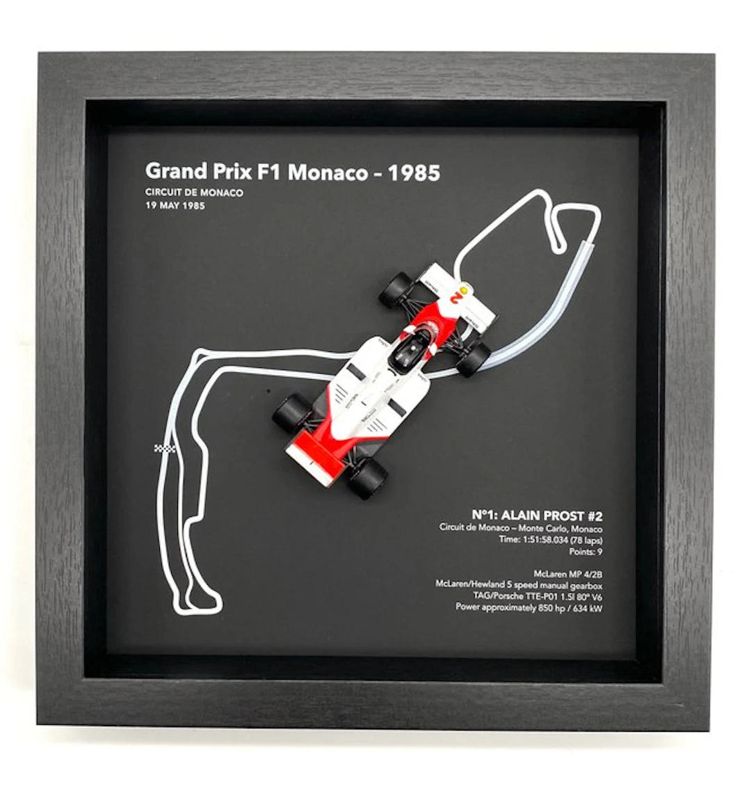 Artwork - McLaren - GP F1 Monaco 1985, Circuit de Monaco - Monte Carlo