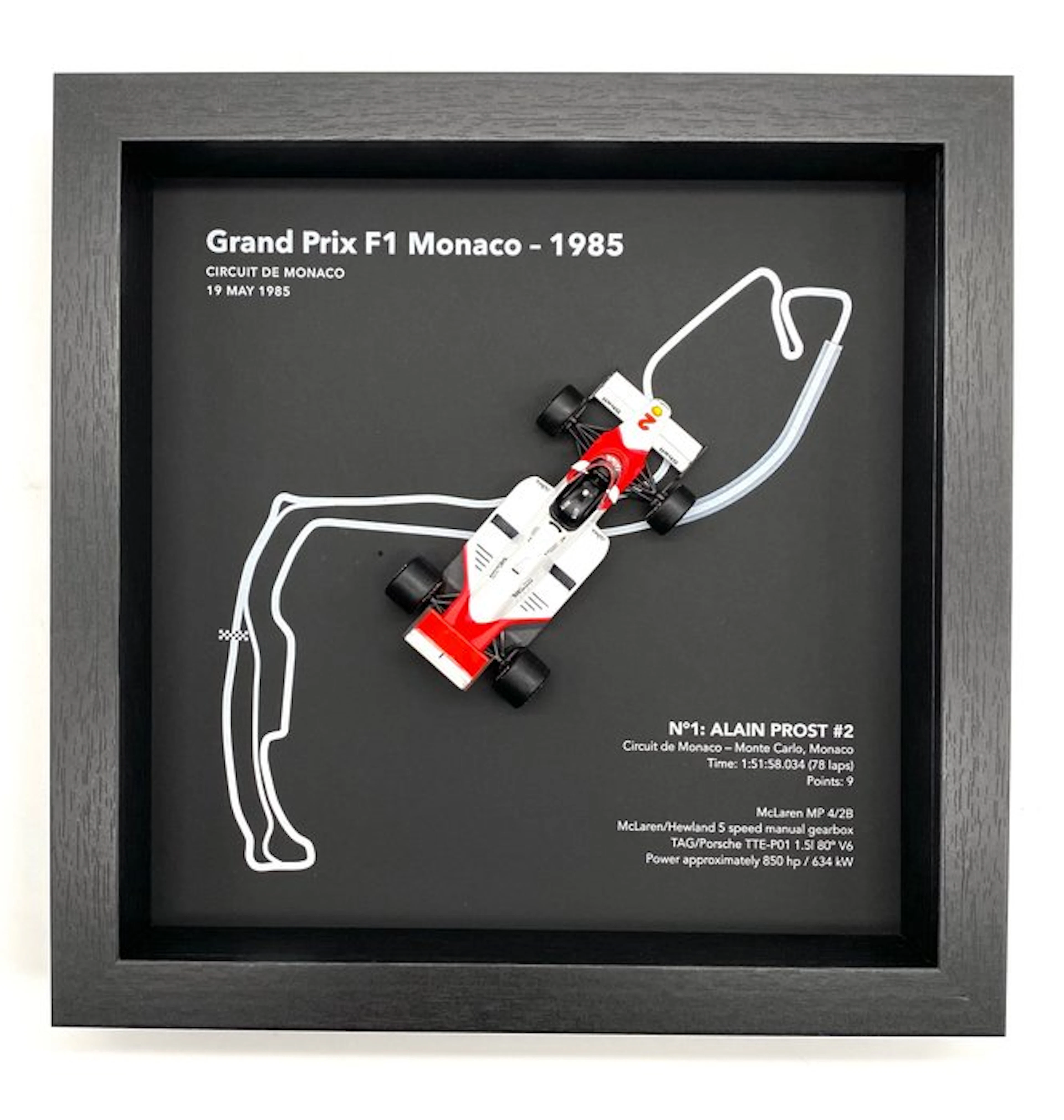 Artwork - McLaren - GP F1 Monaco 1985, Circuit de Monaco - Monte Carlo