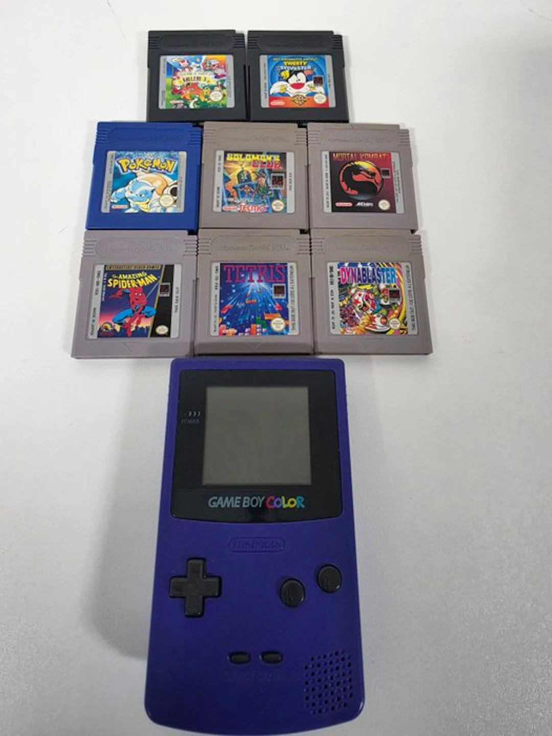 Nintendo - Gameboy Color - Game Boy Color Purple & Games...