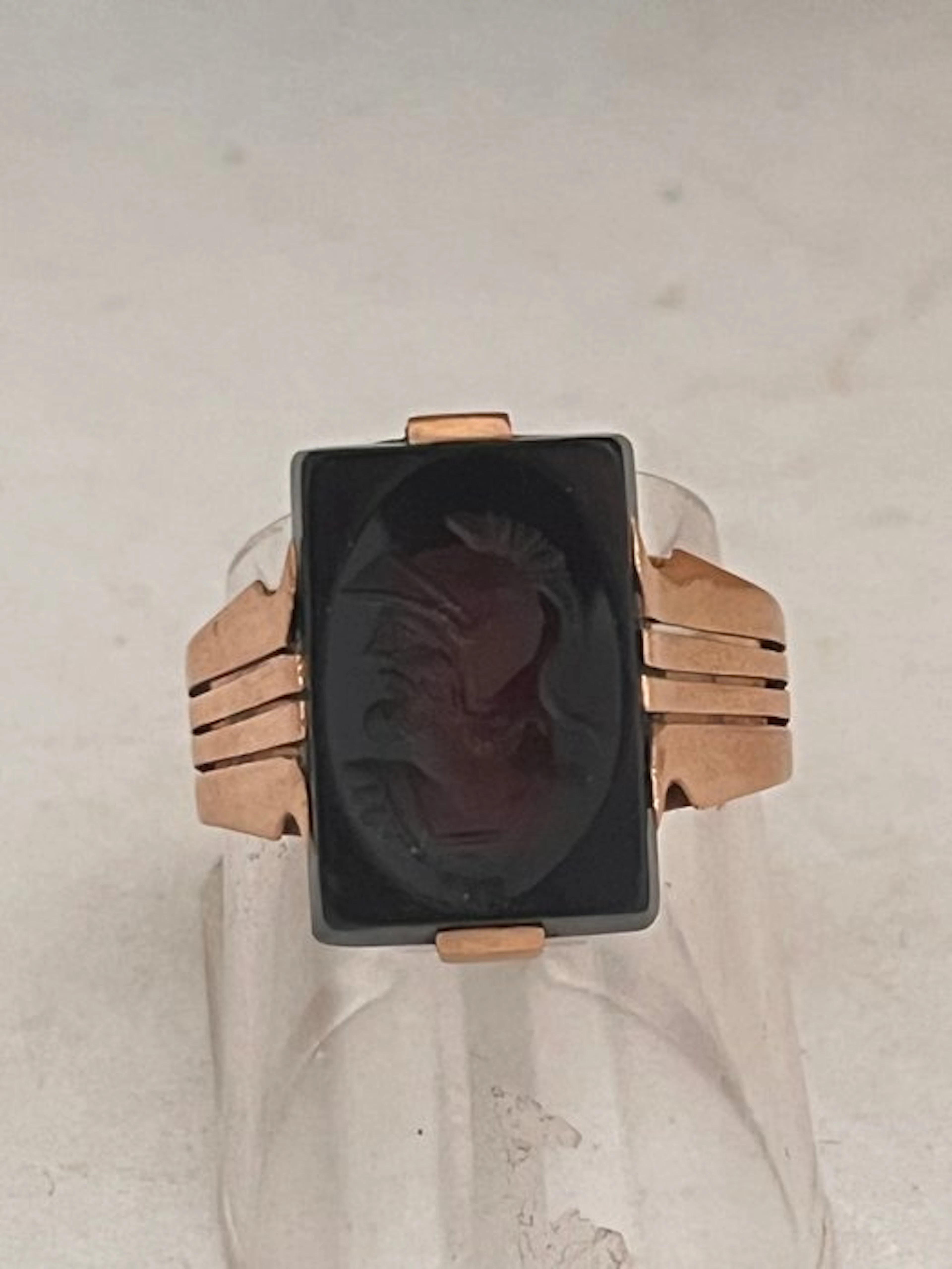 Signet ring - 18 kt. Yellow gold