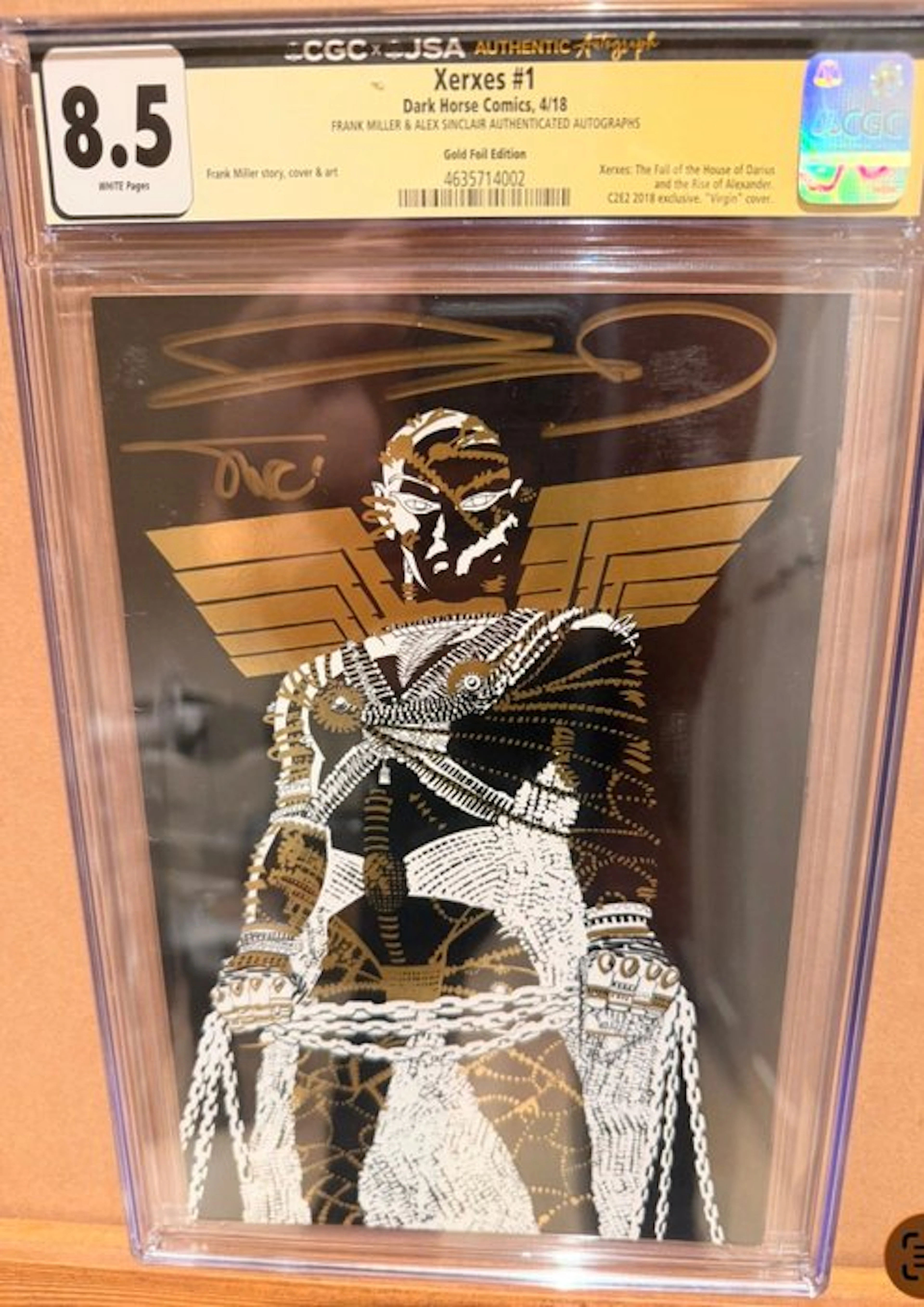 Xerxes #1 - Wraparound Cover - Gold Foil Edition - Signed...