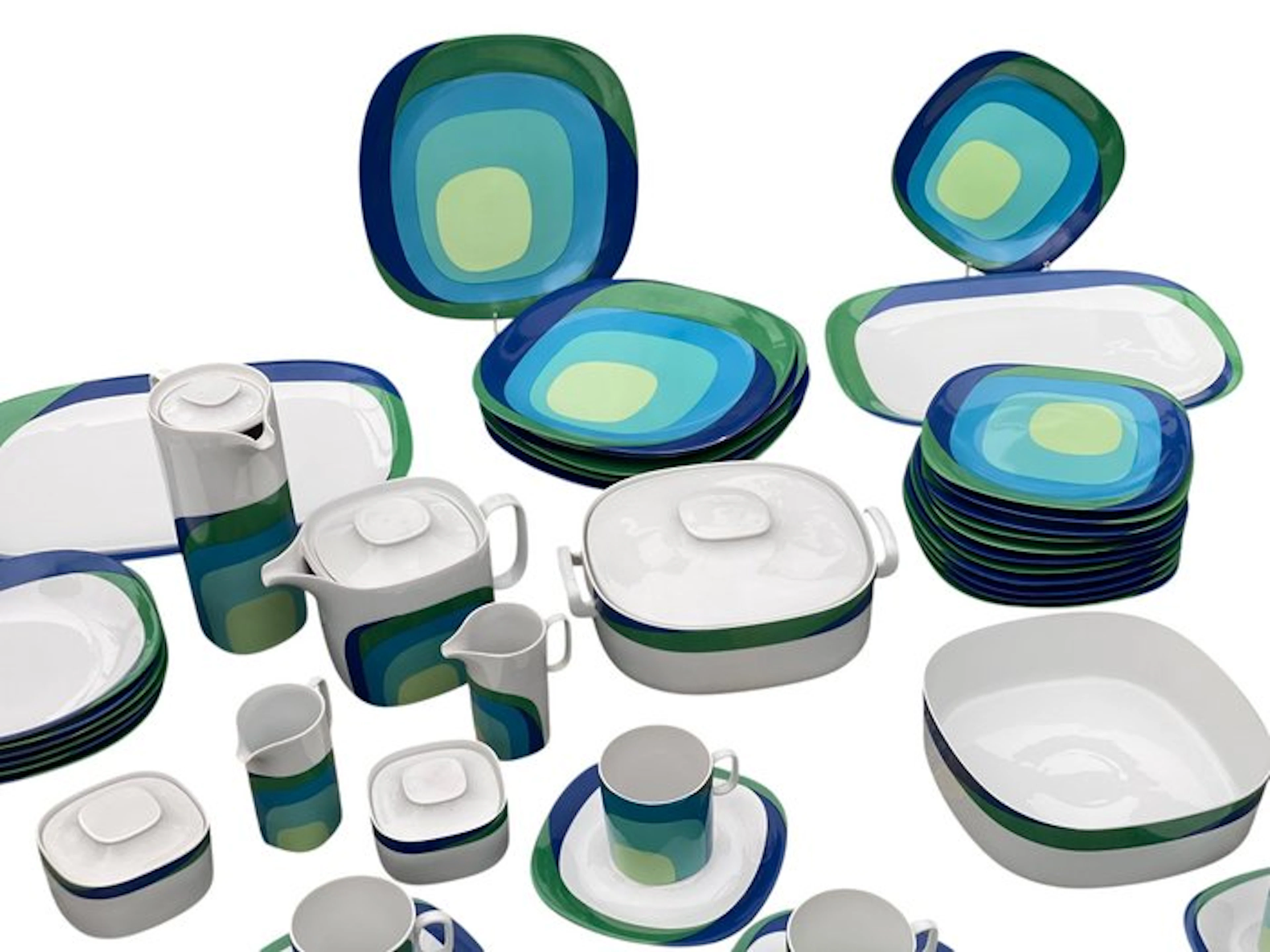 Langenthal - Table service for 12 (79) - Porcelain - Transition