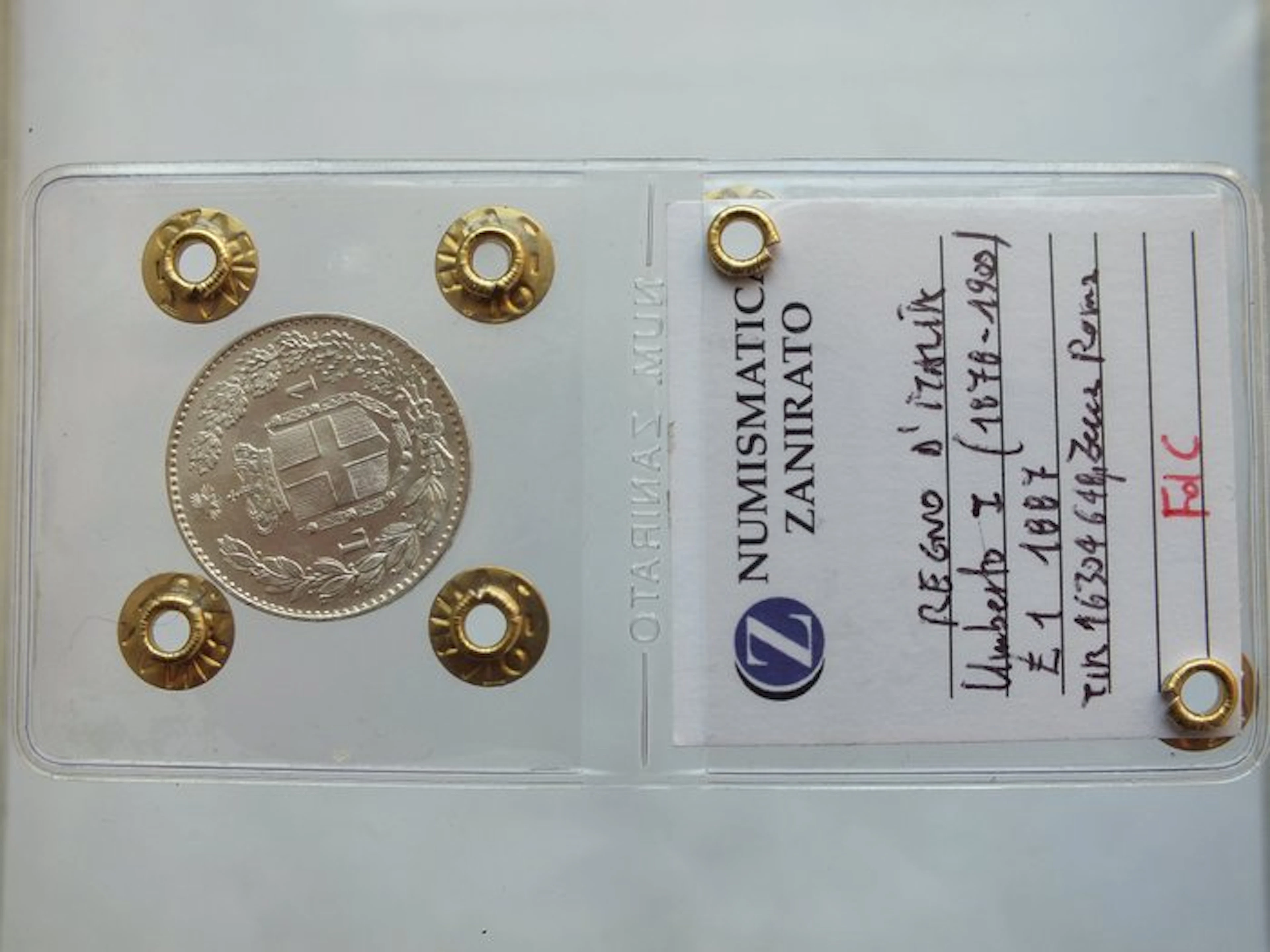 Italy, Kingdom Umberto I. 1 Lira 1887 Roma (No reserve price)