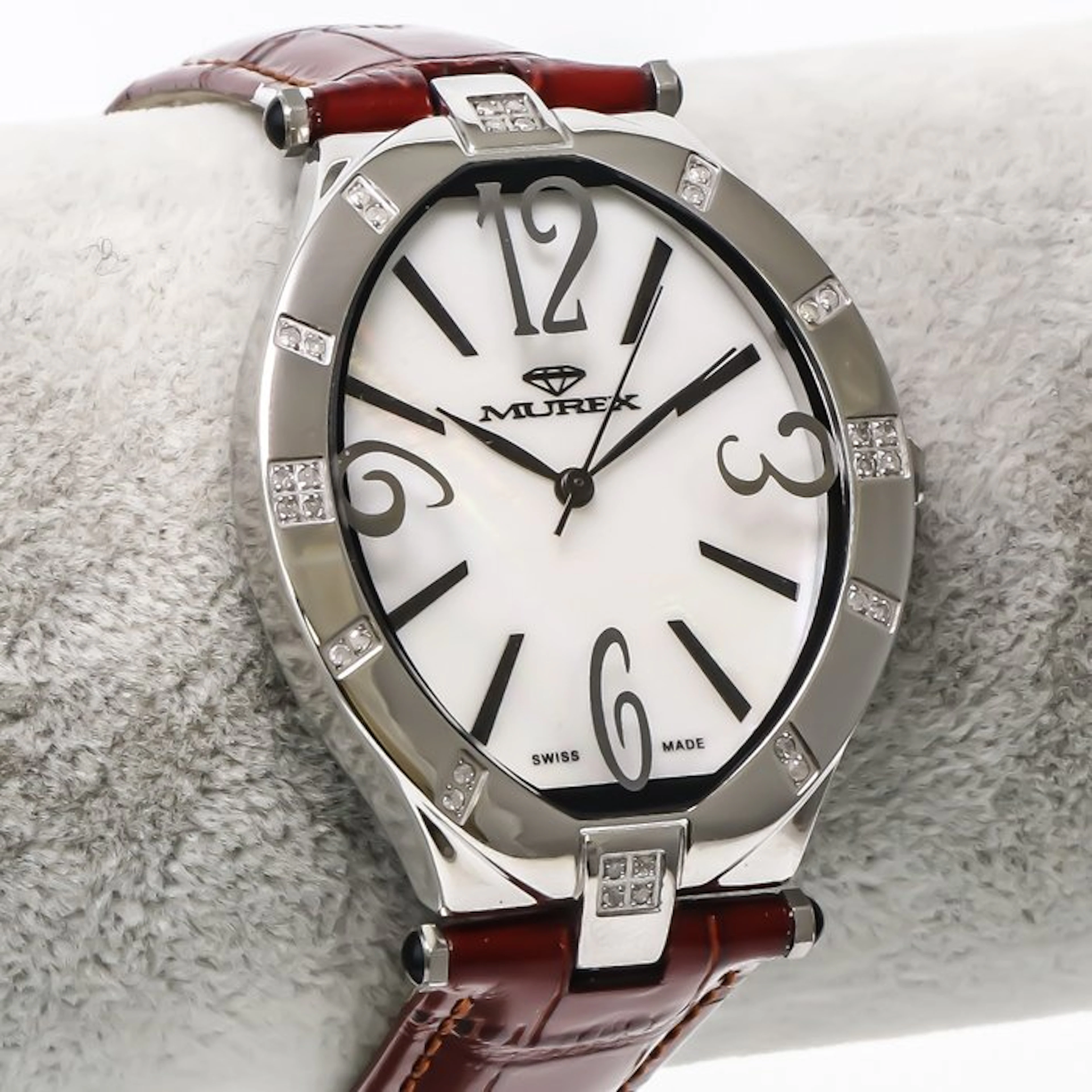 Murex - Swiss Diamond Watch - Red Strap - RSL815-SL-D-7...