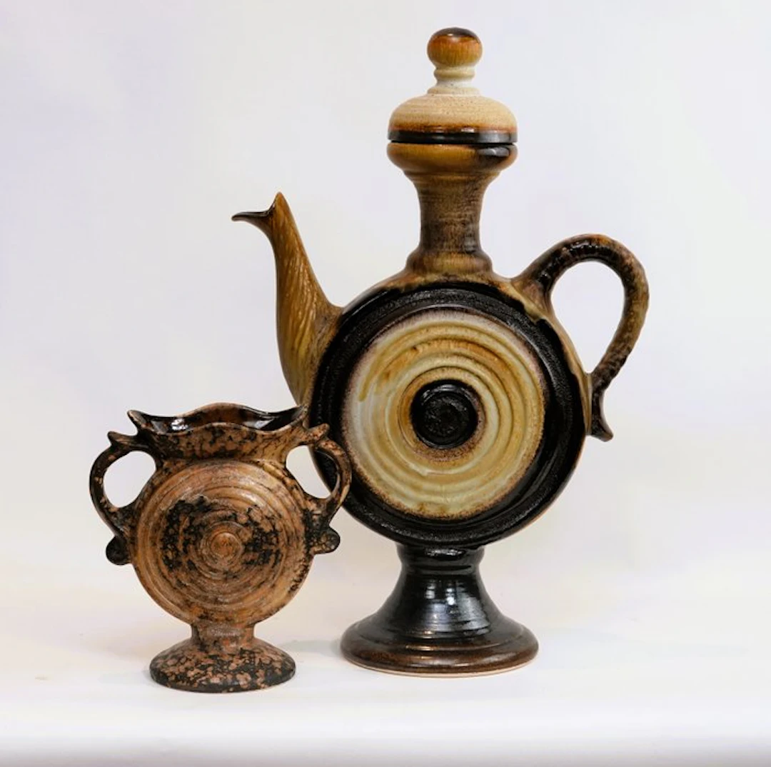 Dümler & Breiden, West Germany - Vase (2) - Ceramic - 50 cm H.