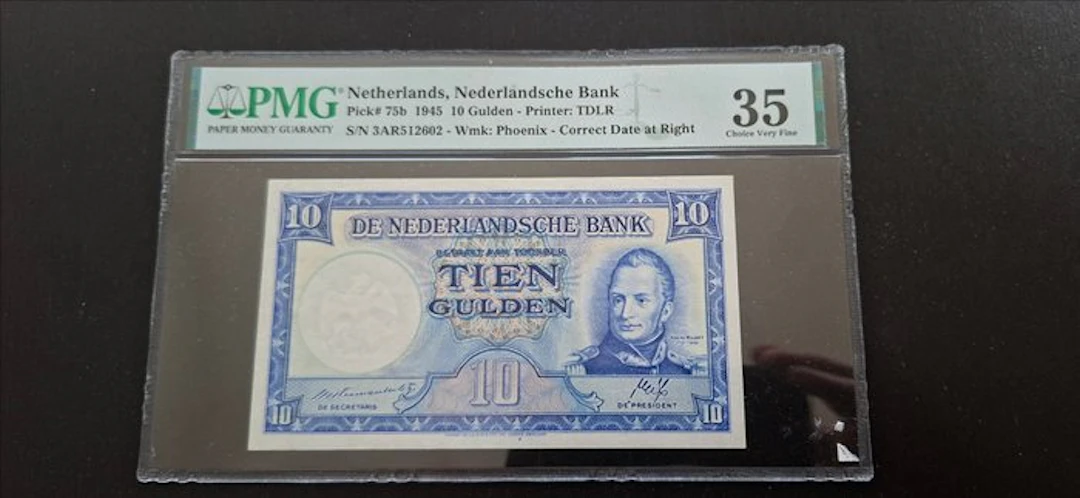 Netherlands. - 10 Gulden - 1945 - Pick 75b (No reserve price)
