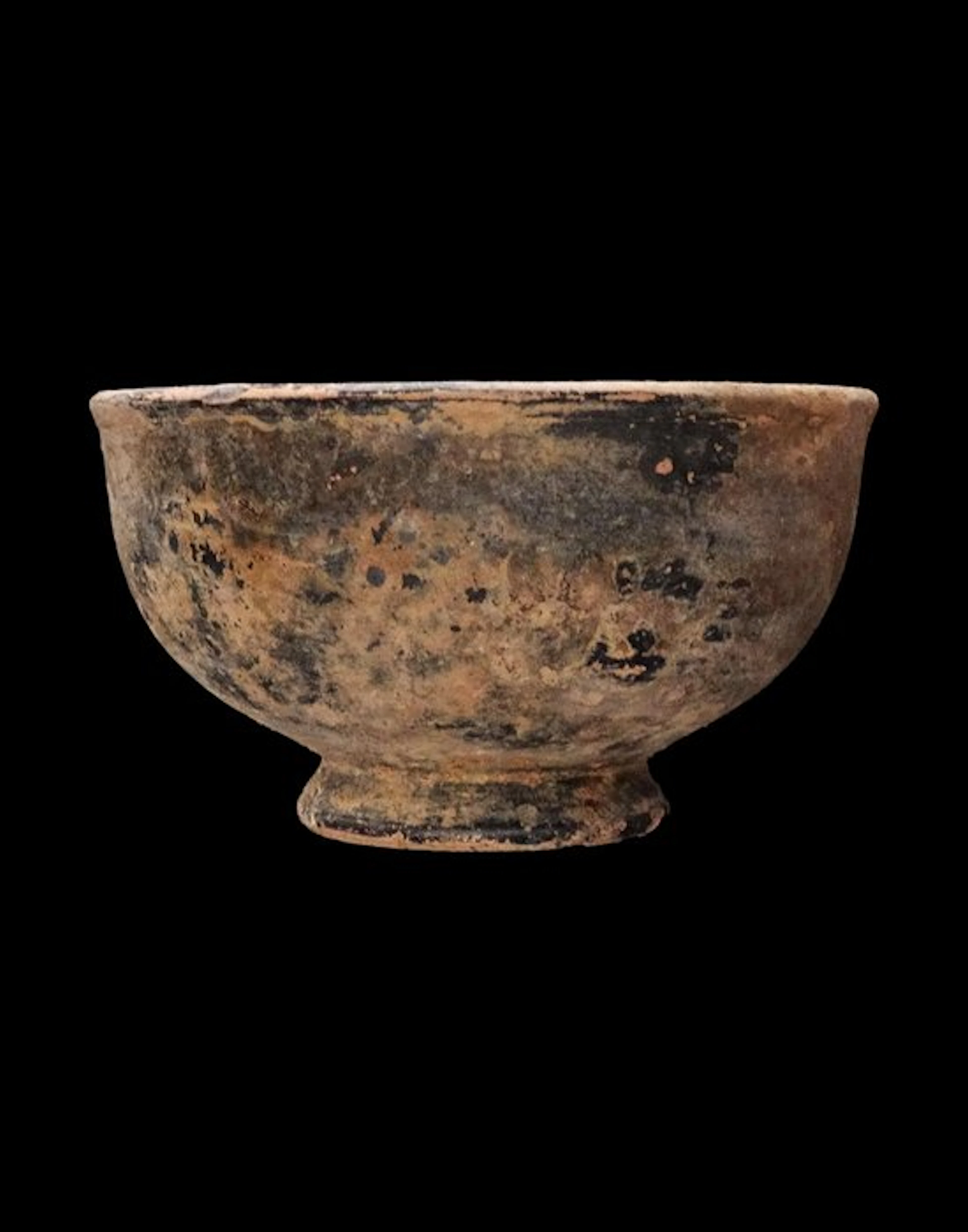 Ancient Greek - Ceramic bowl with black glaze...