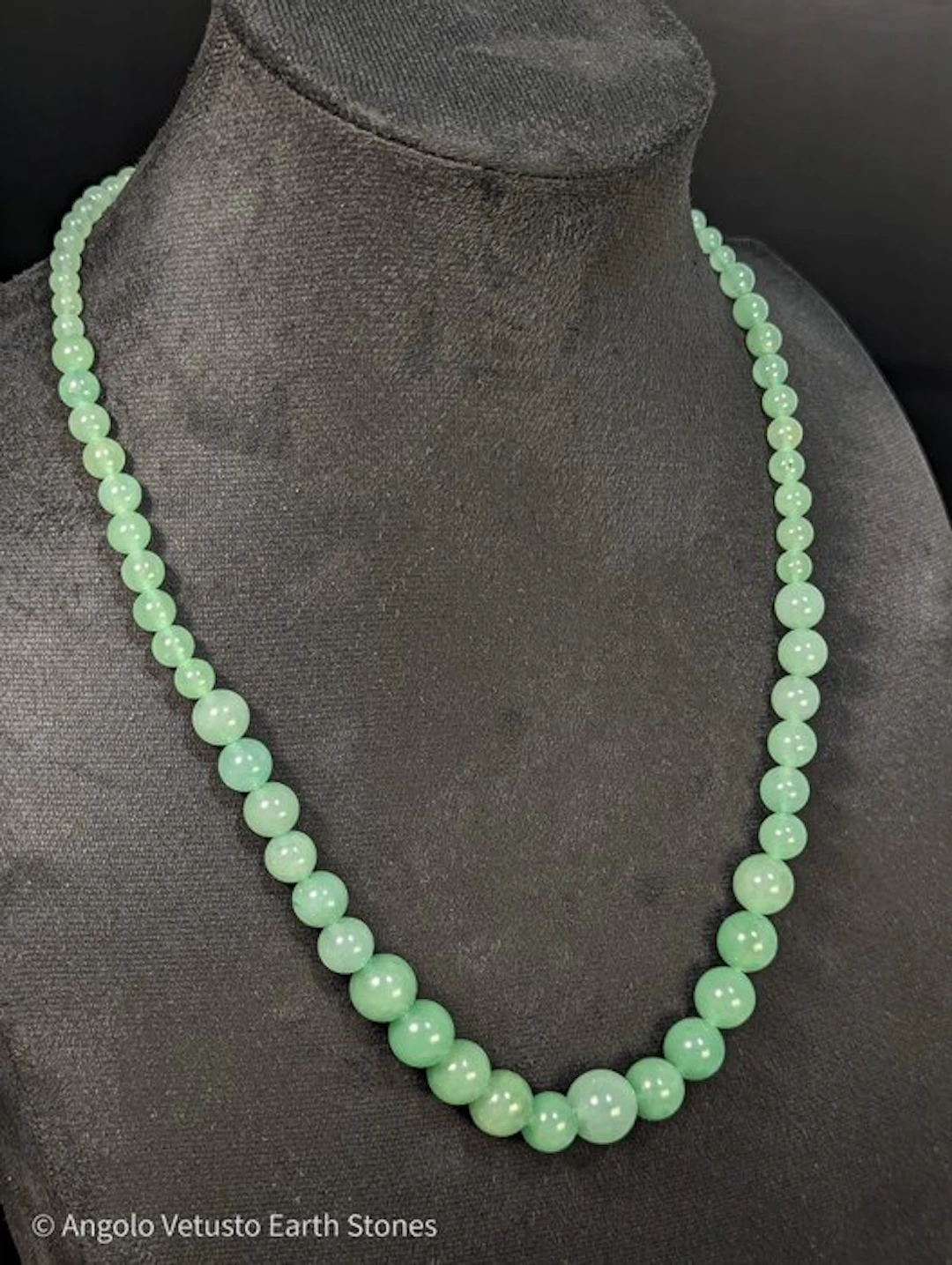 Luminous Natural Brazilian Aventurine Necklace –...
