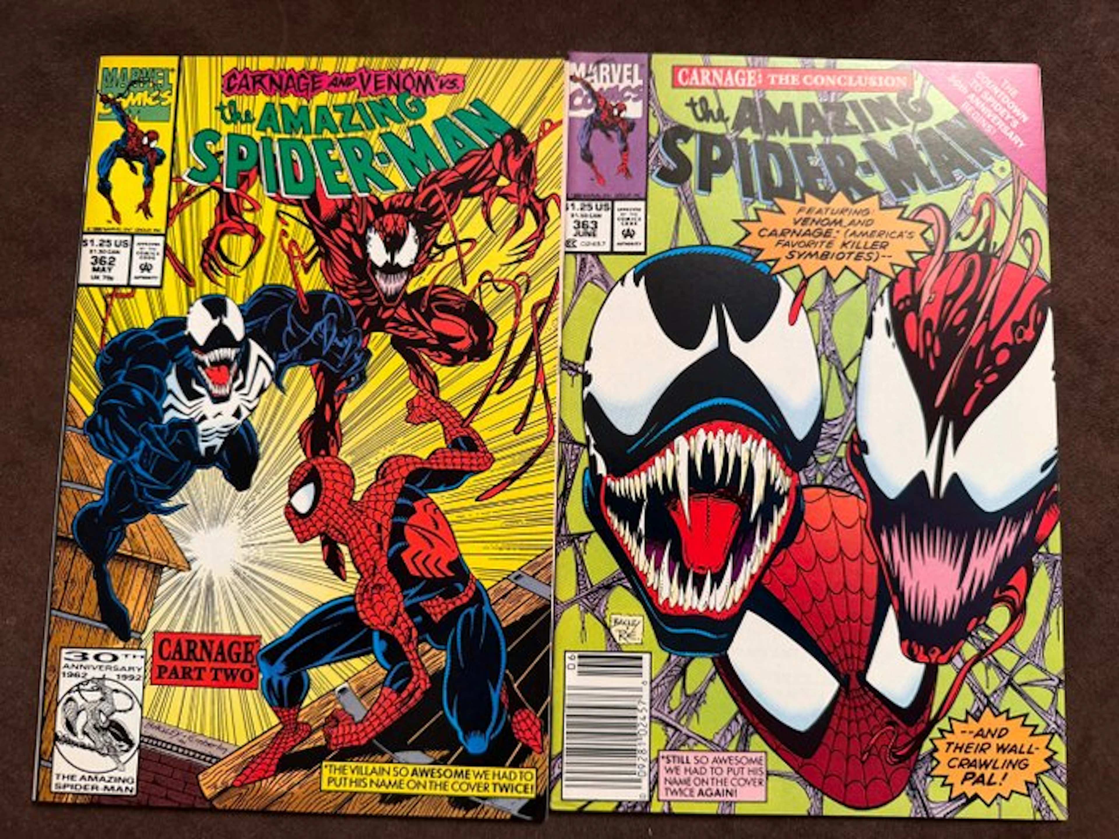 The Amazing Spider-Man 362; 363 - The Amazing Spider-Man - 2 Comic - 1992/1992