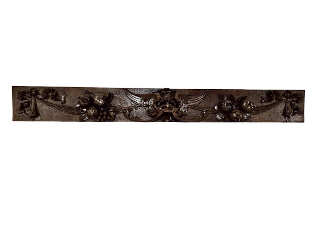 Decorative ornament - Italy - Overdoor with a devil's head - 111 cm