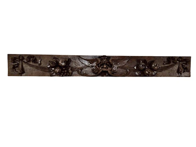 Decorative ornament - Italy - Overdoor with a devil's head - 111 cm