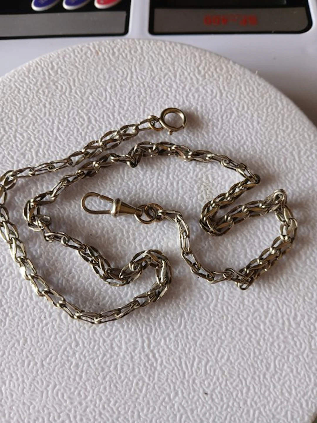 Cadena de plata para reloj de bolsillo - 1900-1949