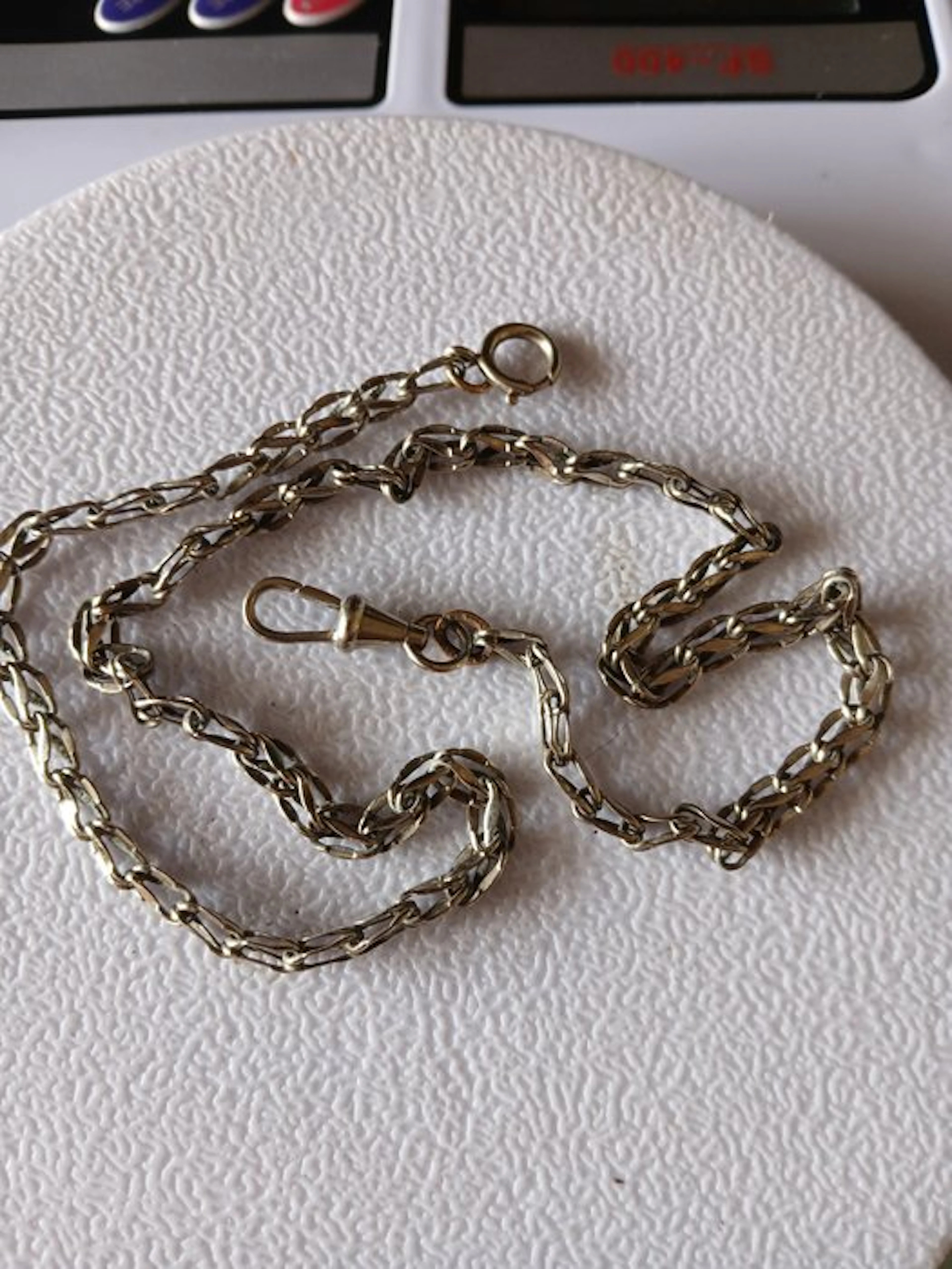 Cadena de plata para reloj de bolsillo - 1900-1949