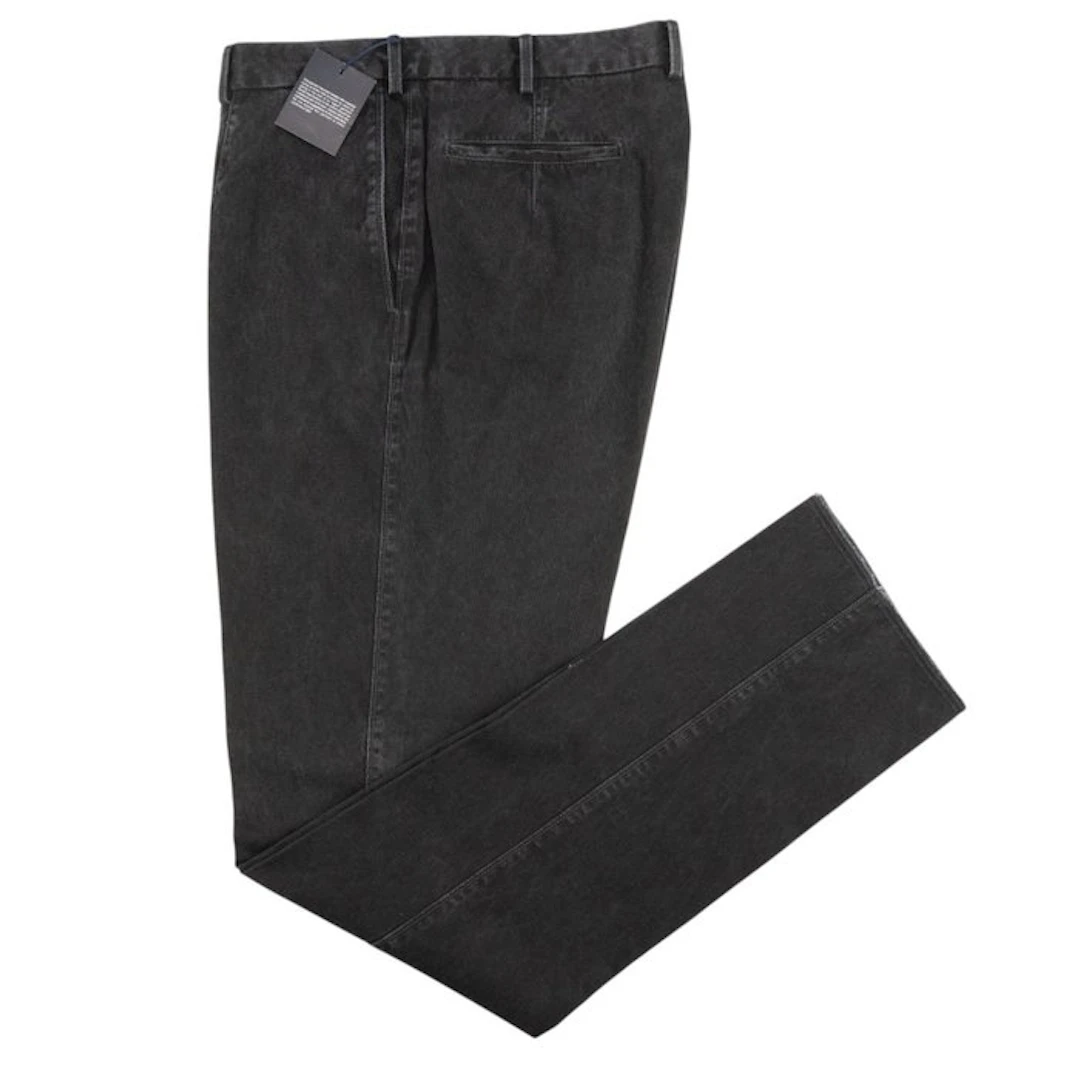 BURBERRY LONDON - 58 IT - Black Pant Jeans Cotton Pant...