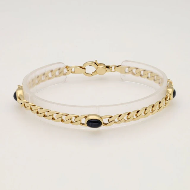 Bracelet - 14 kt. Yellow gold - Sapphire