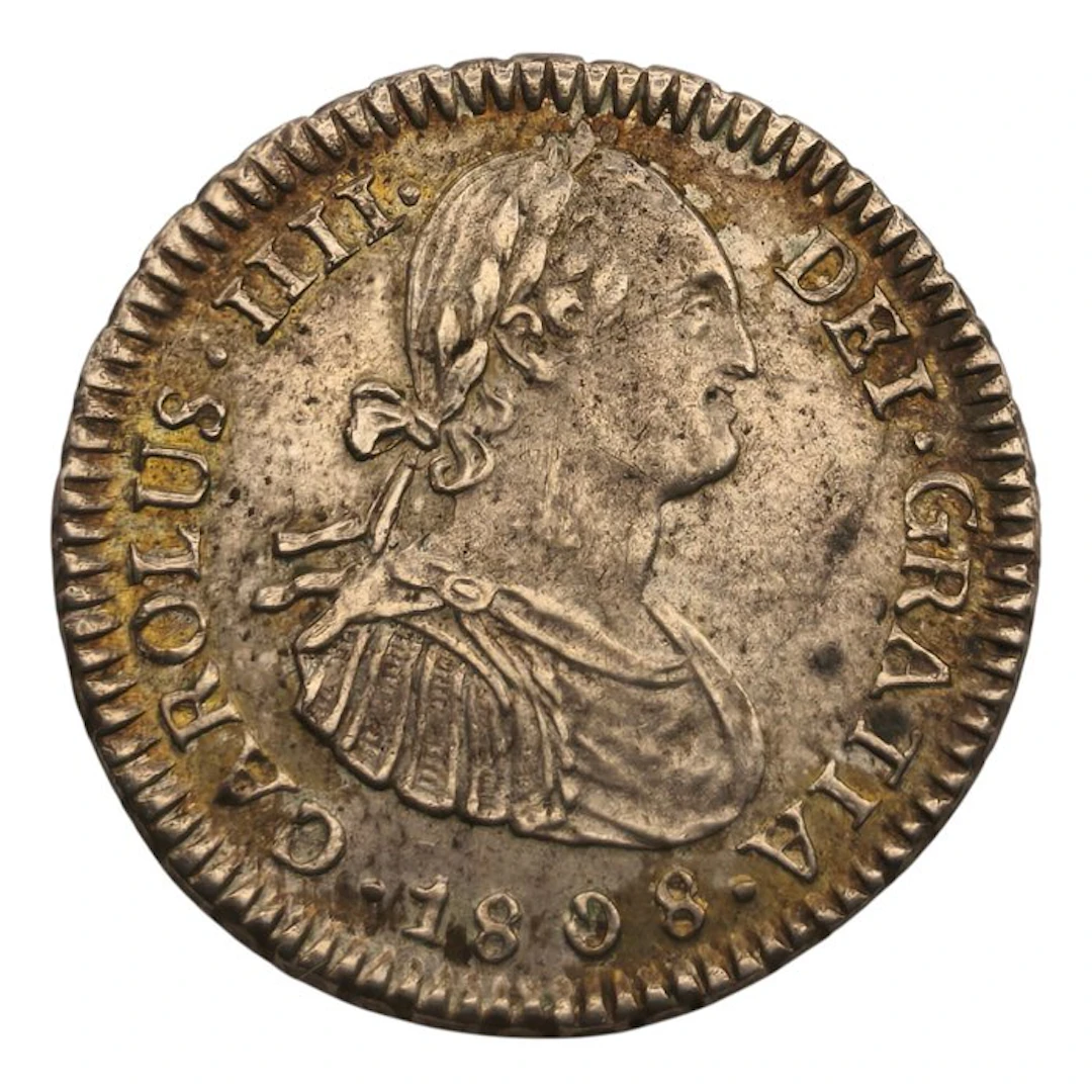 Spain. Carlos IV. 1 Real 1808 Potosí P.J.