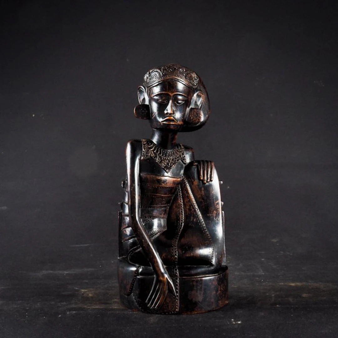 Art deco statue of Balinese woman - 1930/1950 - Bali...