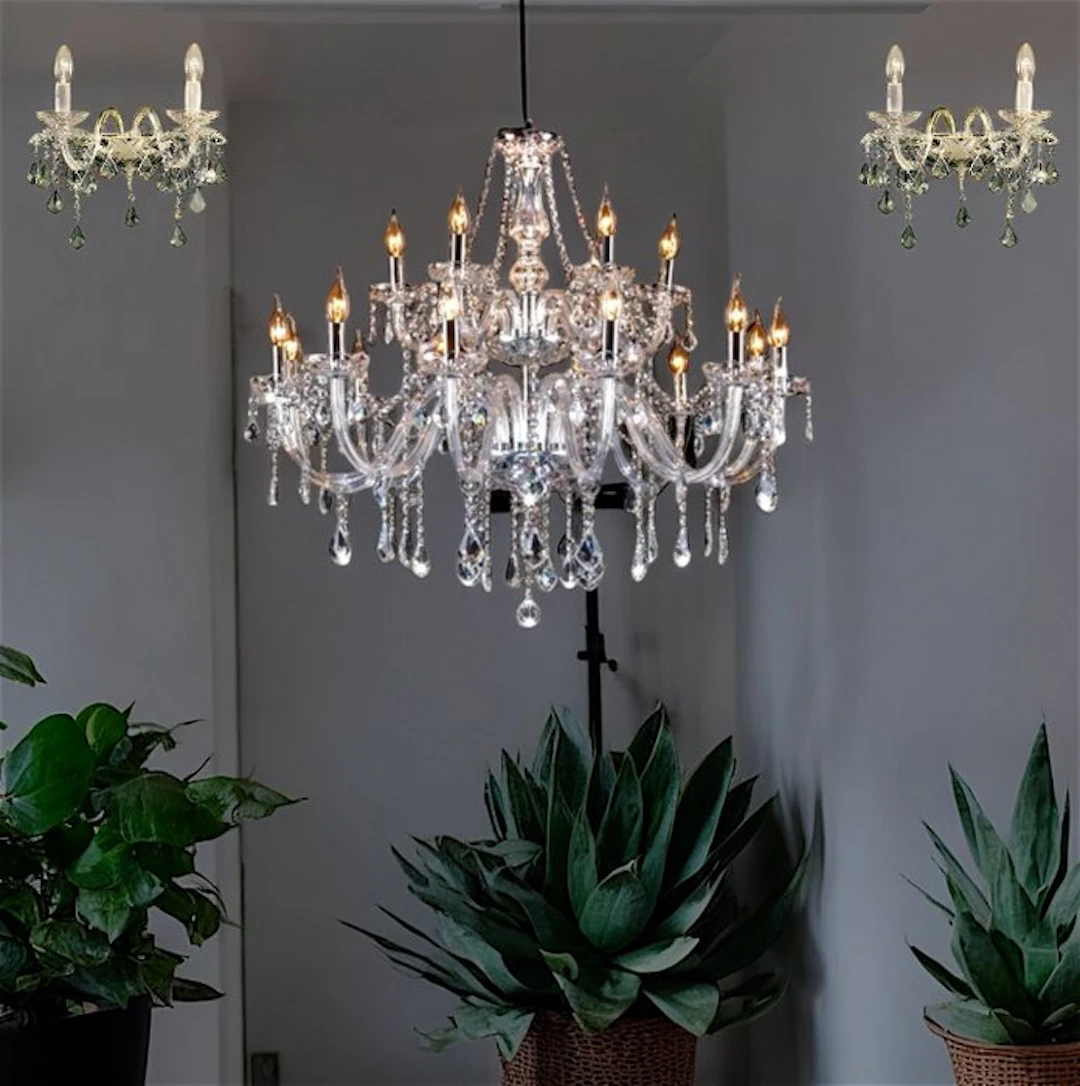SLC Illumina - MG - Chandelier (3) - Lights 18 - Crystal...