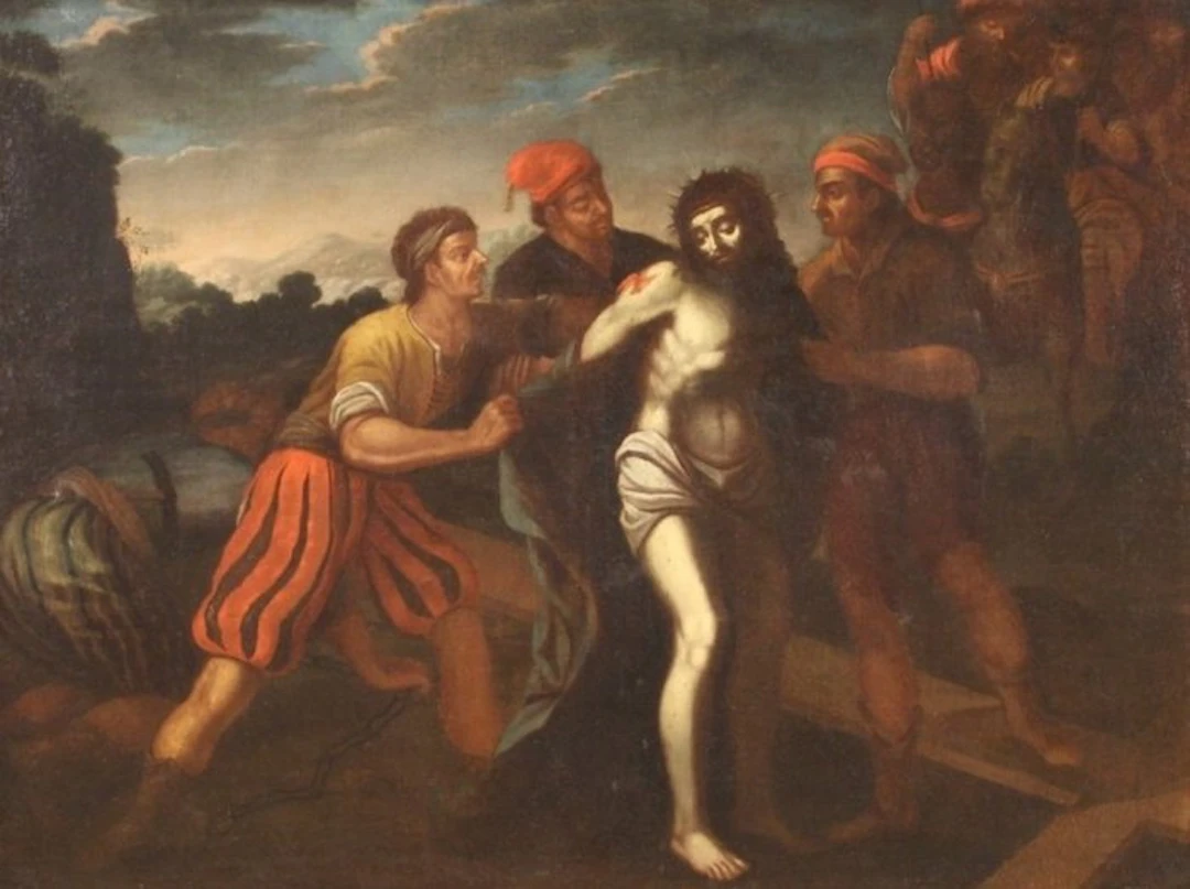 Italian school (XVII) - Passione di Cristo - cm 132x171