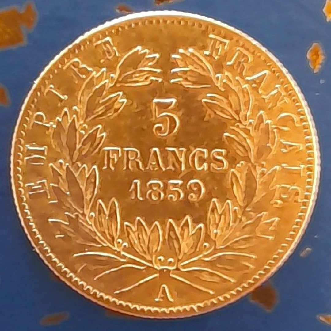 France. Napoléon III. 5 Francs 1859-A, Paris