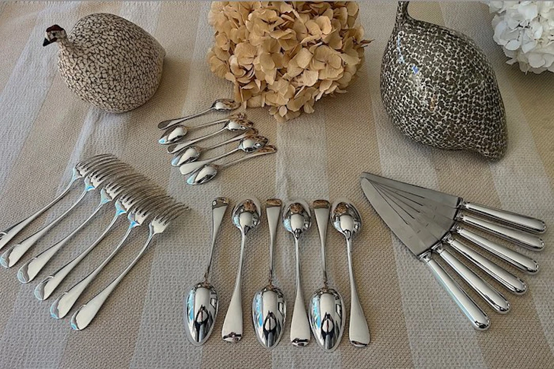 SFAM - Table service (24) - Baguette - Silverplated - 6-person cutlery set