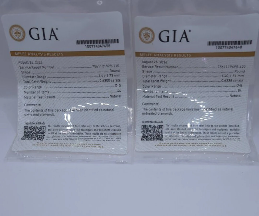No reserve price - 98 pcs Diamond (Natural) - 1.26 ct - Round - D (colourless)