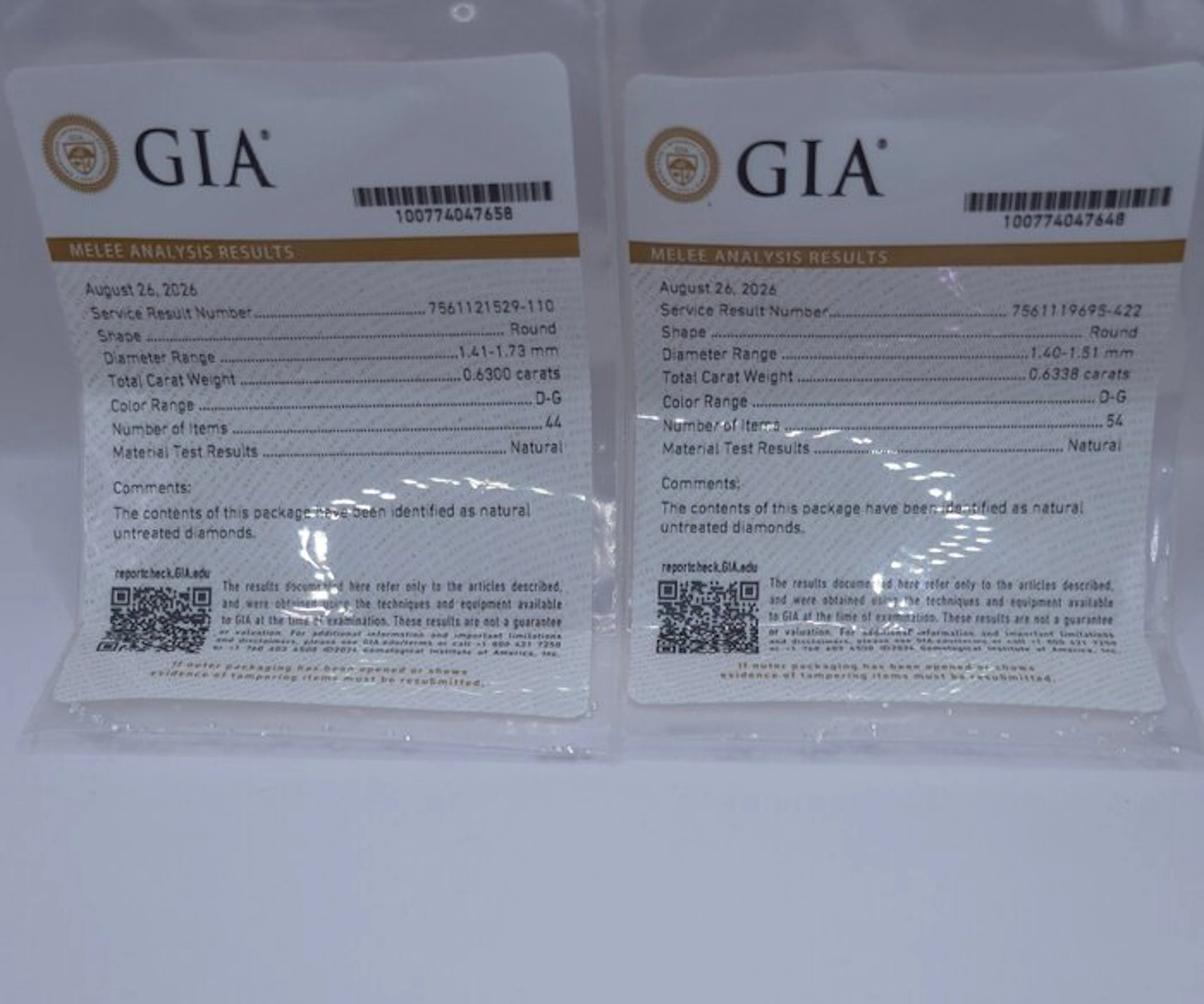 No reserve price - 98 pcs Diamond (Natural) - 1.26 ct - Round - D (colourless)