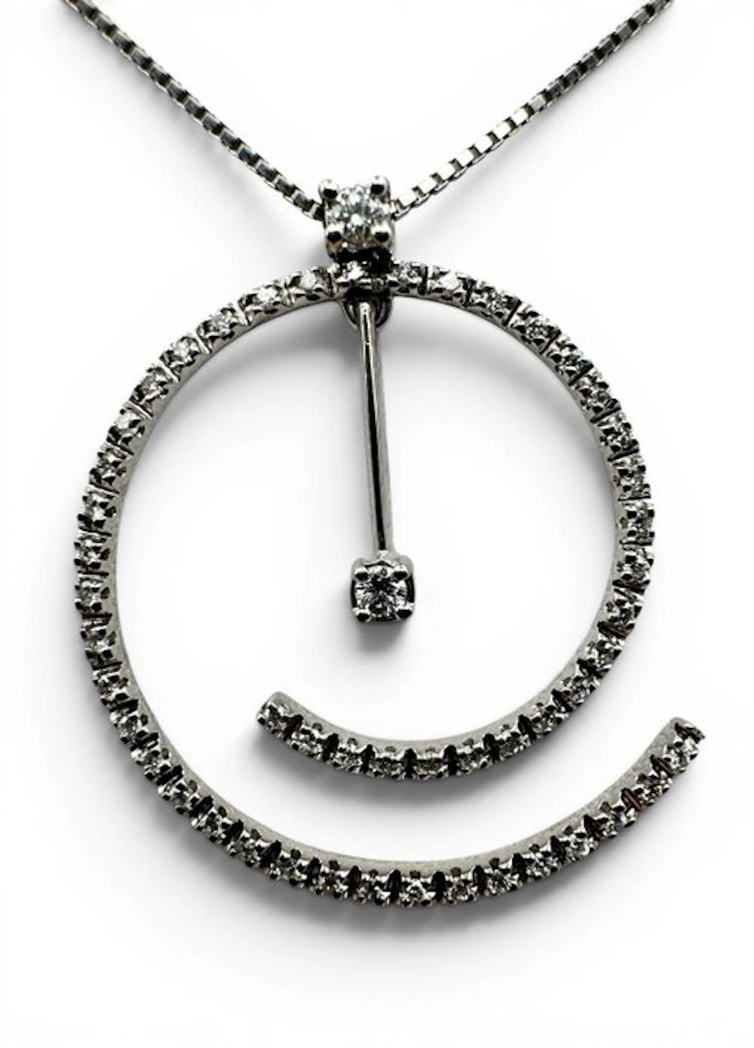 Salvini - Necklace - 18 kt. White gold - brilliant-cut diamonds