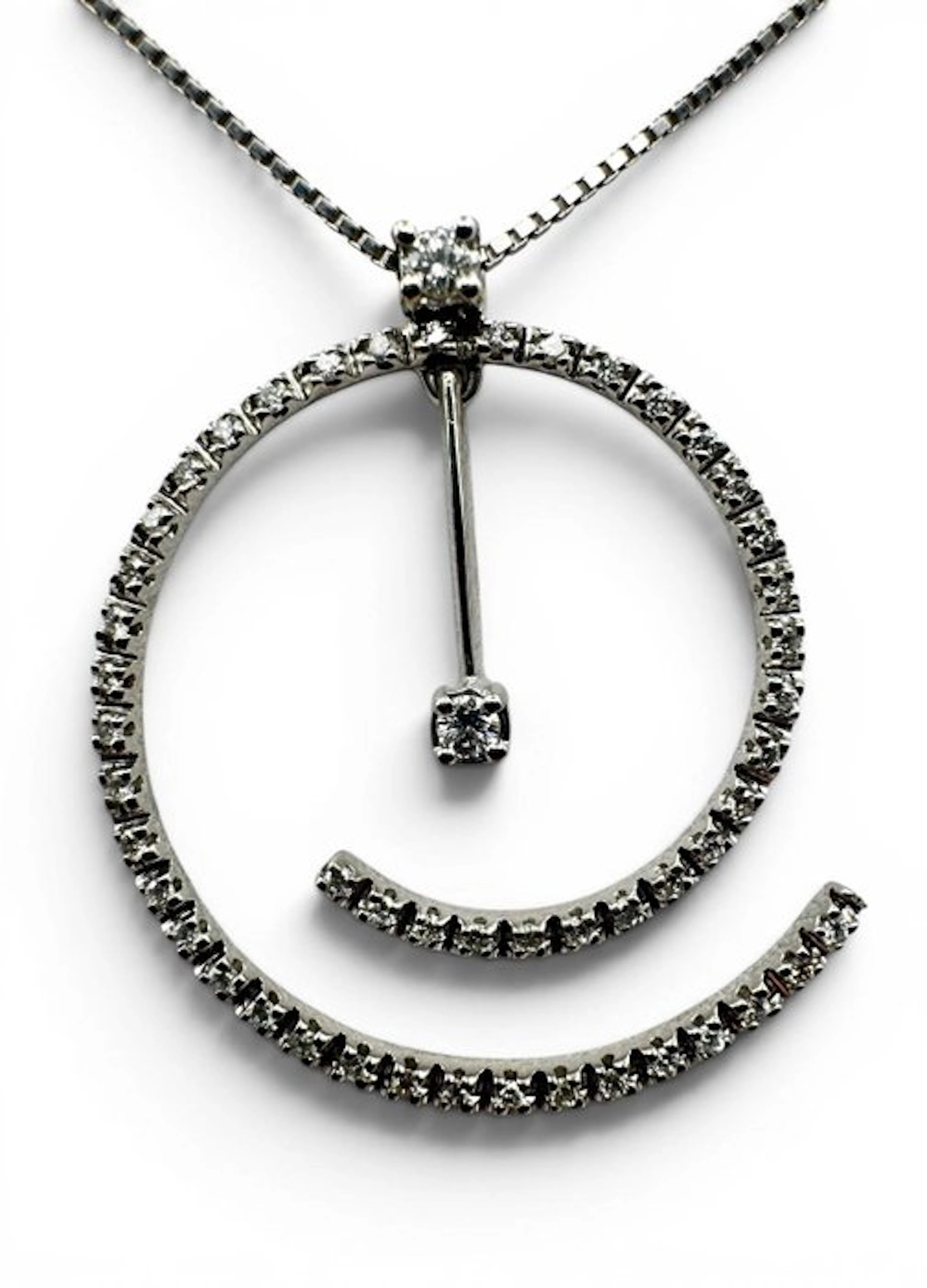 Salvini - Necklace - 18 kt. White gold - brilliant-cut diamonds