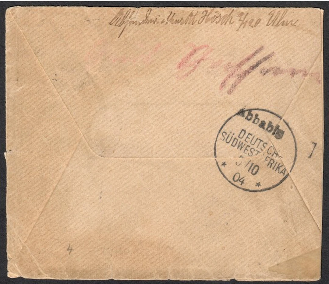 Postmark - Field post letter from Ulm with Wanderstempel...
