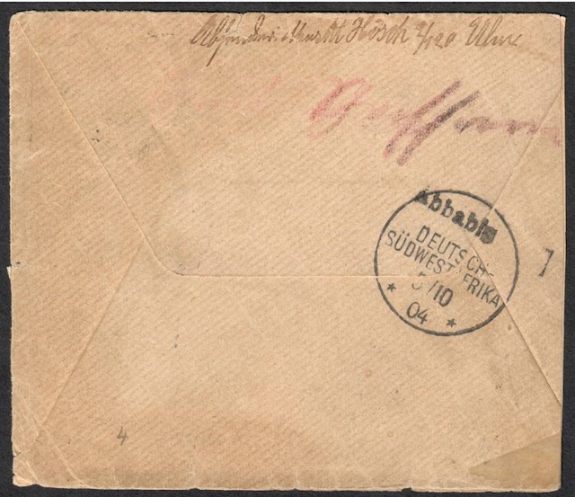 Postmark - Field post letter from Ulm with Wanderstempel...