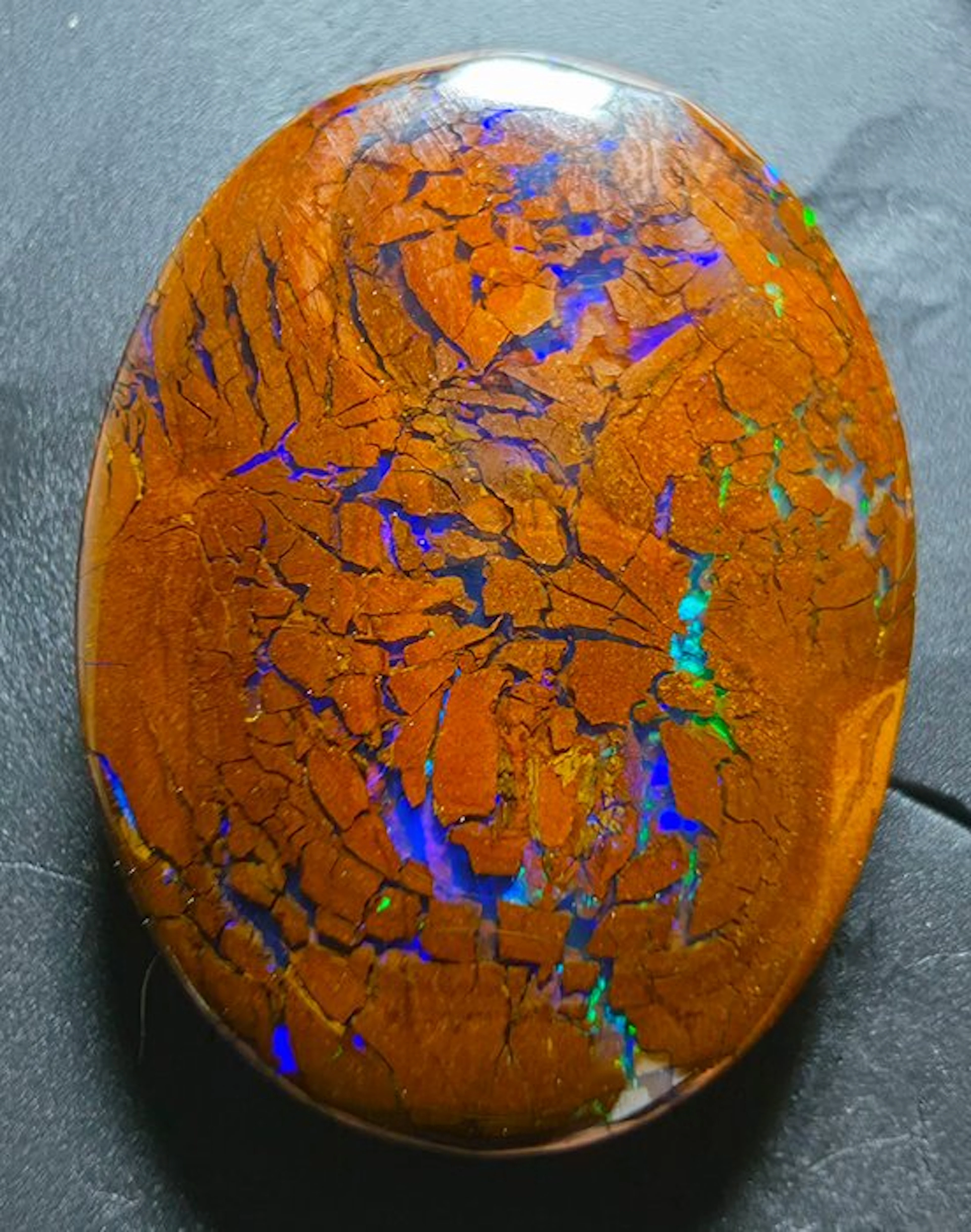 Opal Cabochon - Height: 18 mm - Width: 14 mm- 1.45 g - (1)