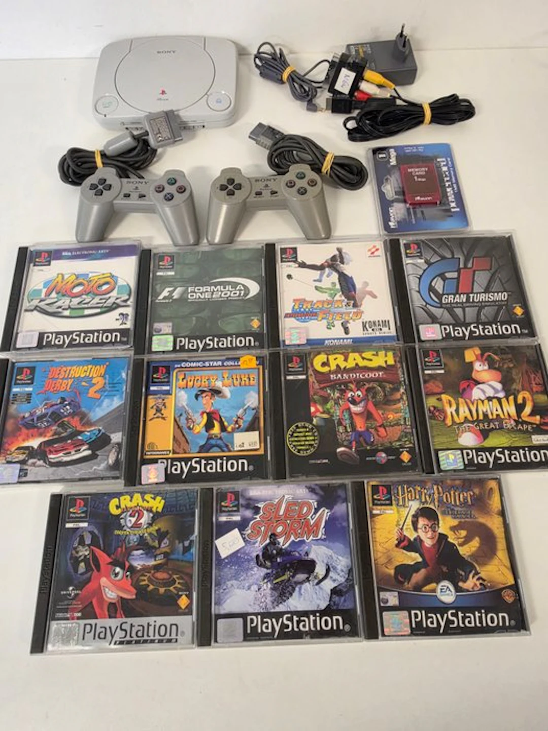 Sony - Playstation 1 (PS1) - PS 1 & 2 Controllers & 11...