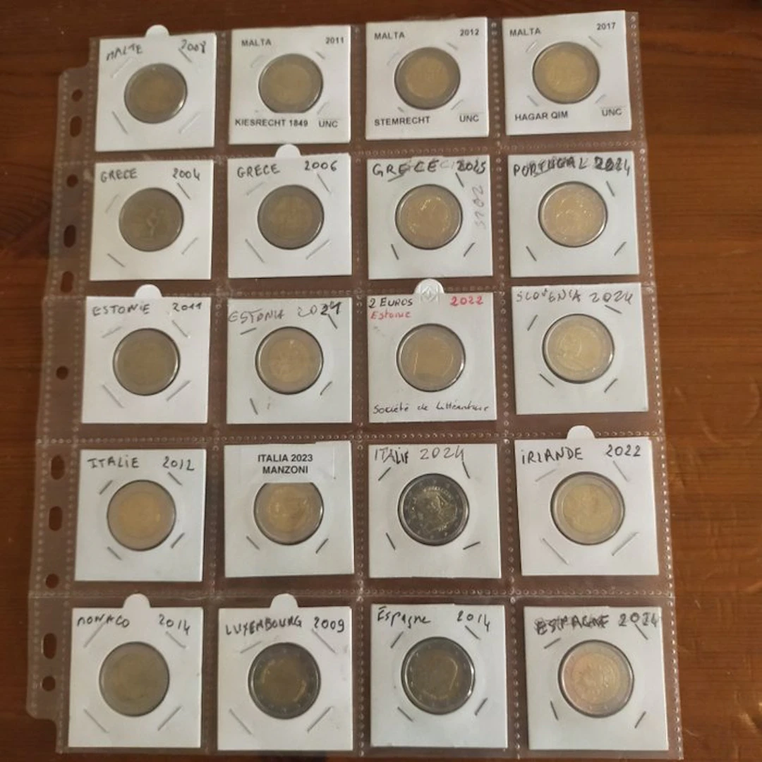 Europe. 2 Euro 2004/2025 (20 coins) (No reserve price)