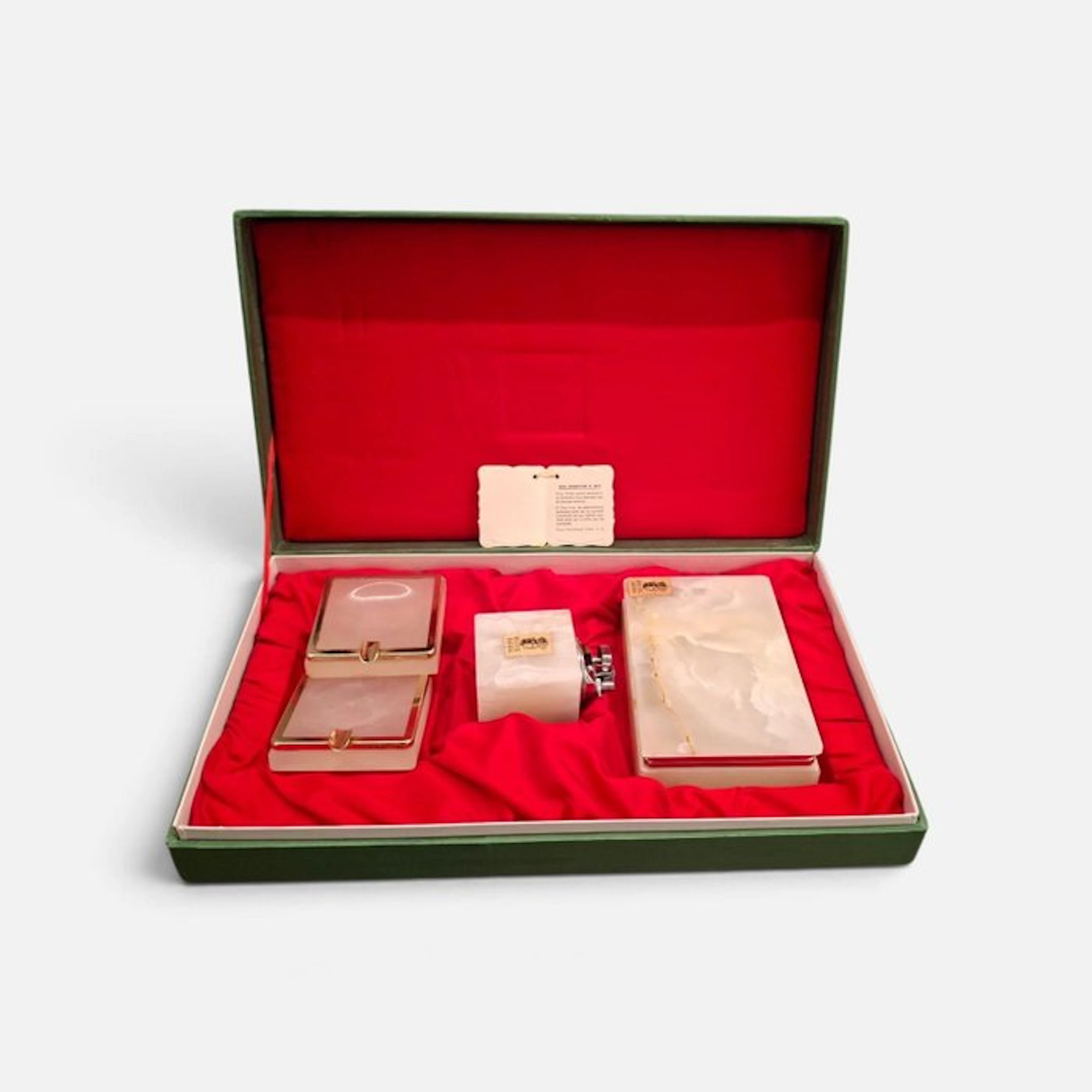 onyx - Ashtray (4) - Onyx - Onyx stone smoking set.