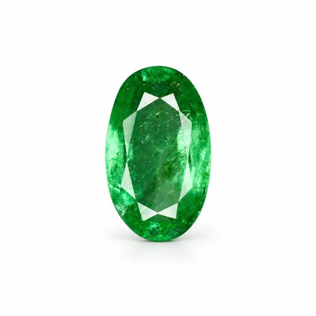 No reserve price Green Emerald - 0.75 ct - International...