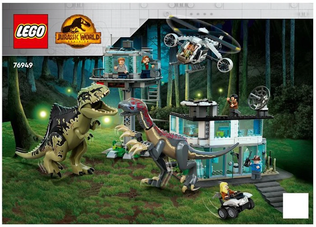 LEGO Set - 76949 - Jurassic World - Giganotosaurus & Therizinosaurus Attack