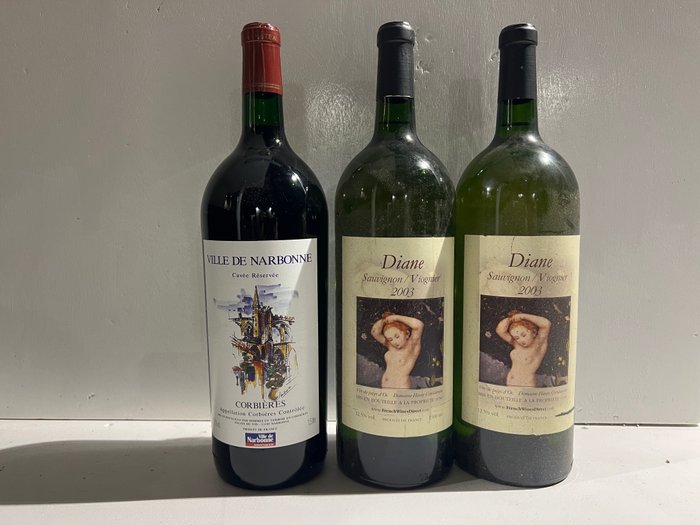 2003 Diane x2 & Ville de Narbonne - Languedoc-Roussillon - 3 Magnums (1.5L)