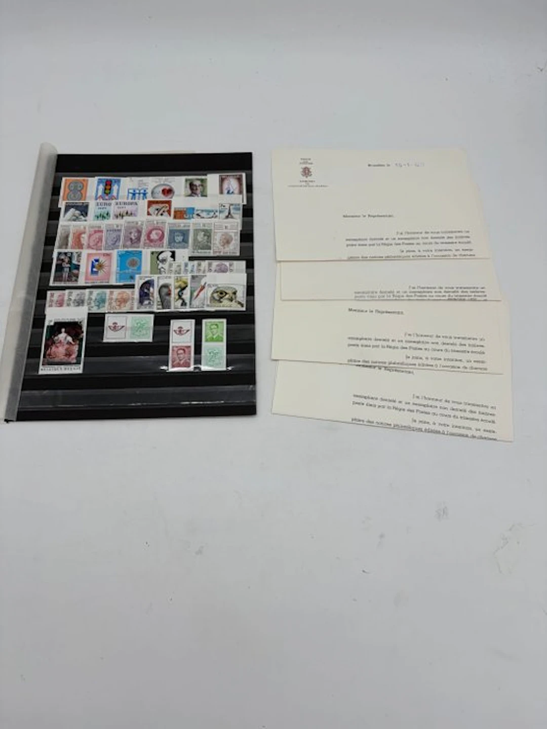 Belgium 1972/1972 - Complete year 1972 imperforate - with ministerial mail