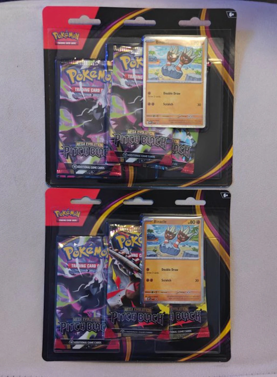 Pokémon - 2 Blister pack - Binacle - Pitch Black - Mega Evolution