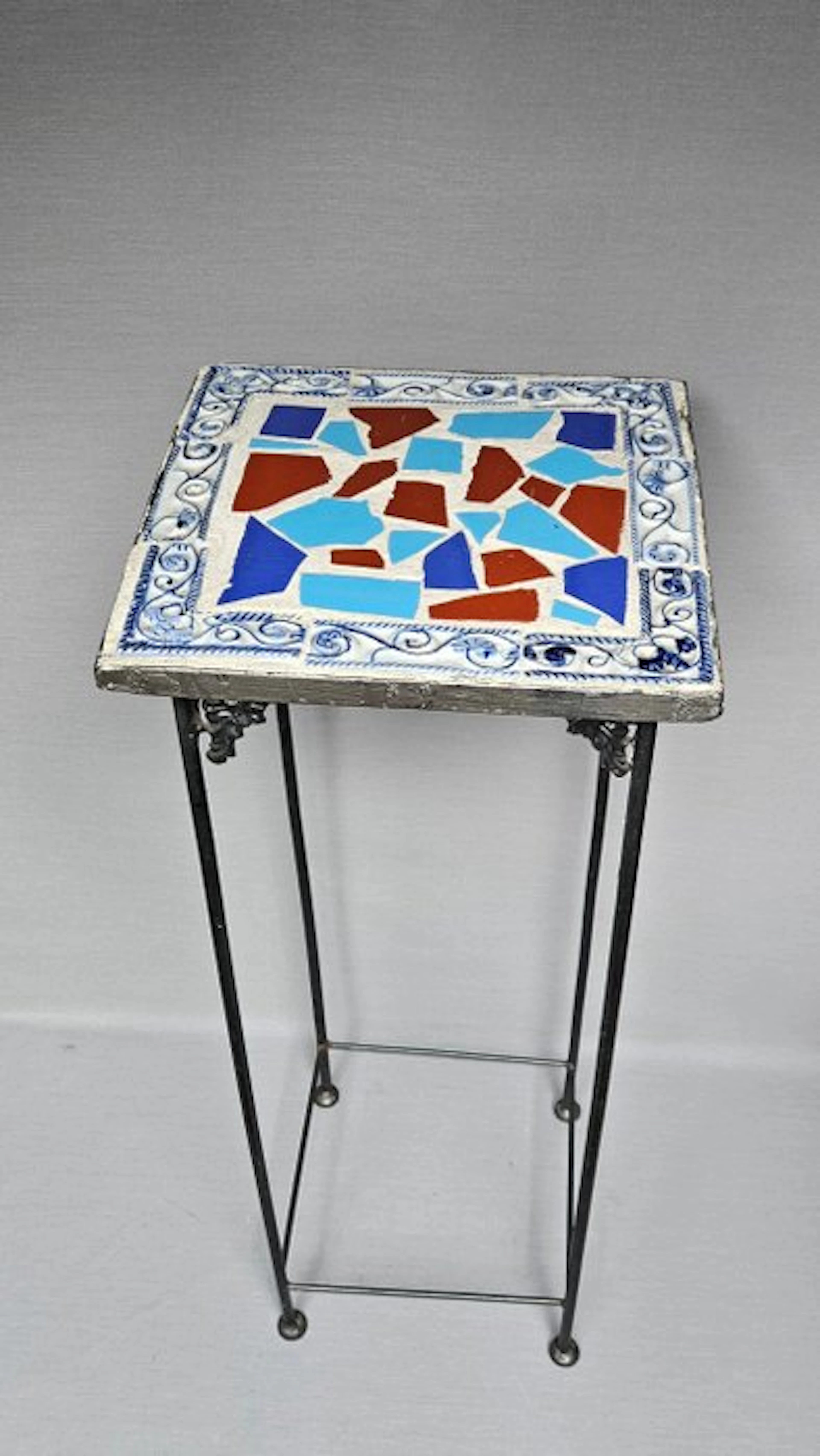 Plant table - Wrought iron / Metal, Ceramic, Cement - Plant table