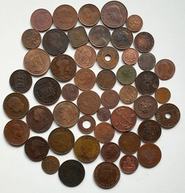 World. Collection of coins 1800's-1900's (No reserve price)