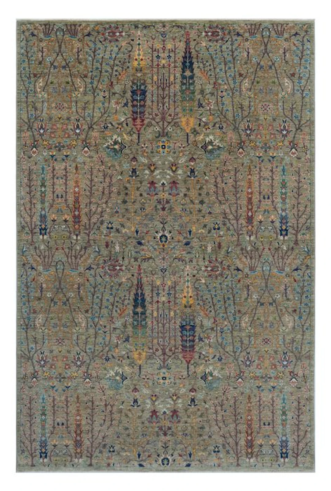 Hand-knotted designer rug – Very fine – Tree of Life...