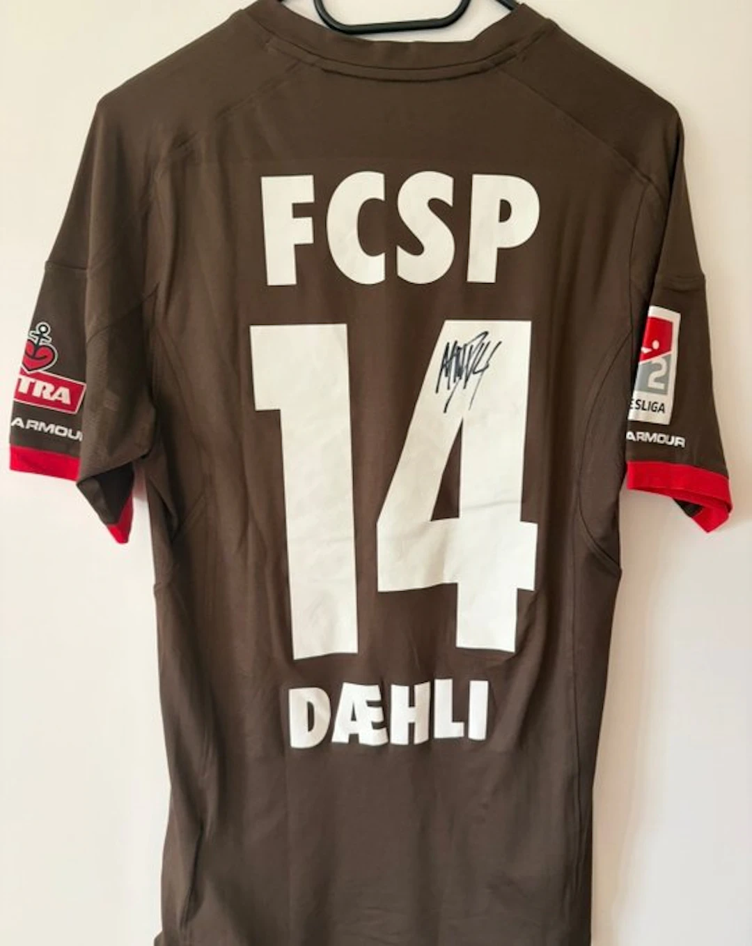 st. pauli - Champions Football League - Möller Dæhli matchworn - Football shirt