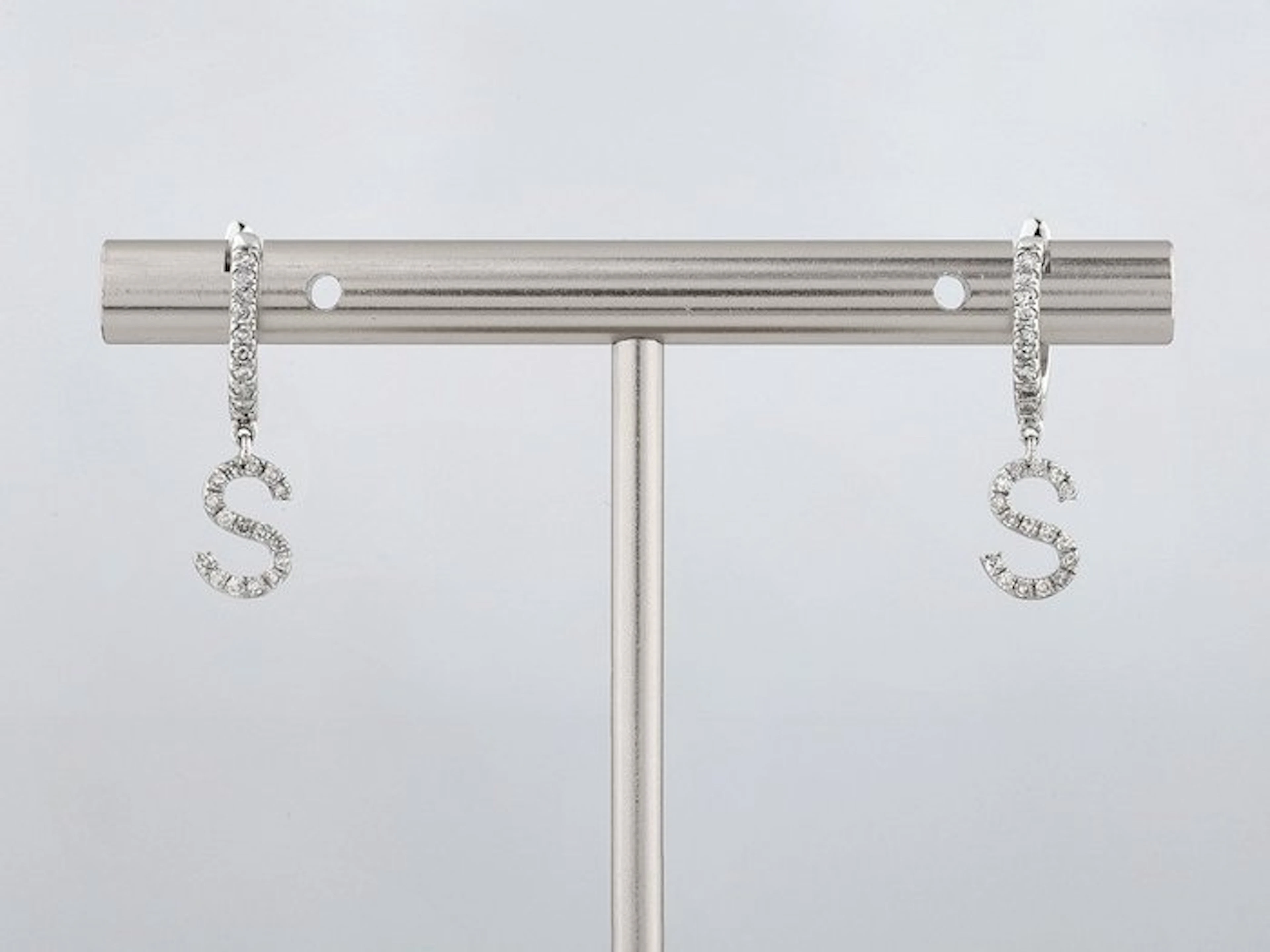 Earrings - 14 kt. White gold - 0.24ct. tw. Diamond (Natural)